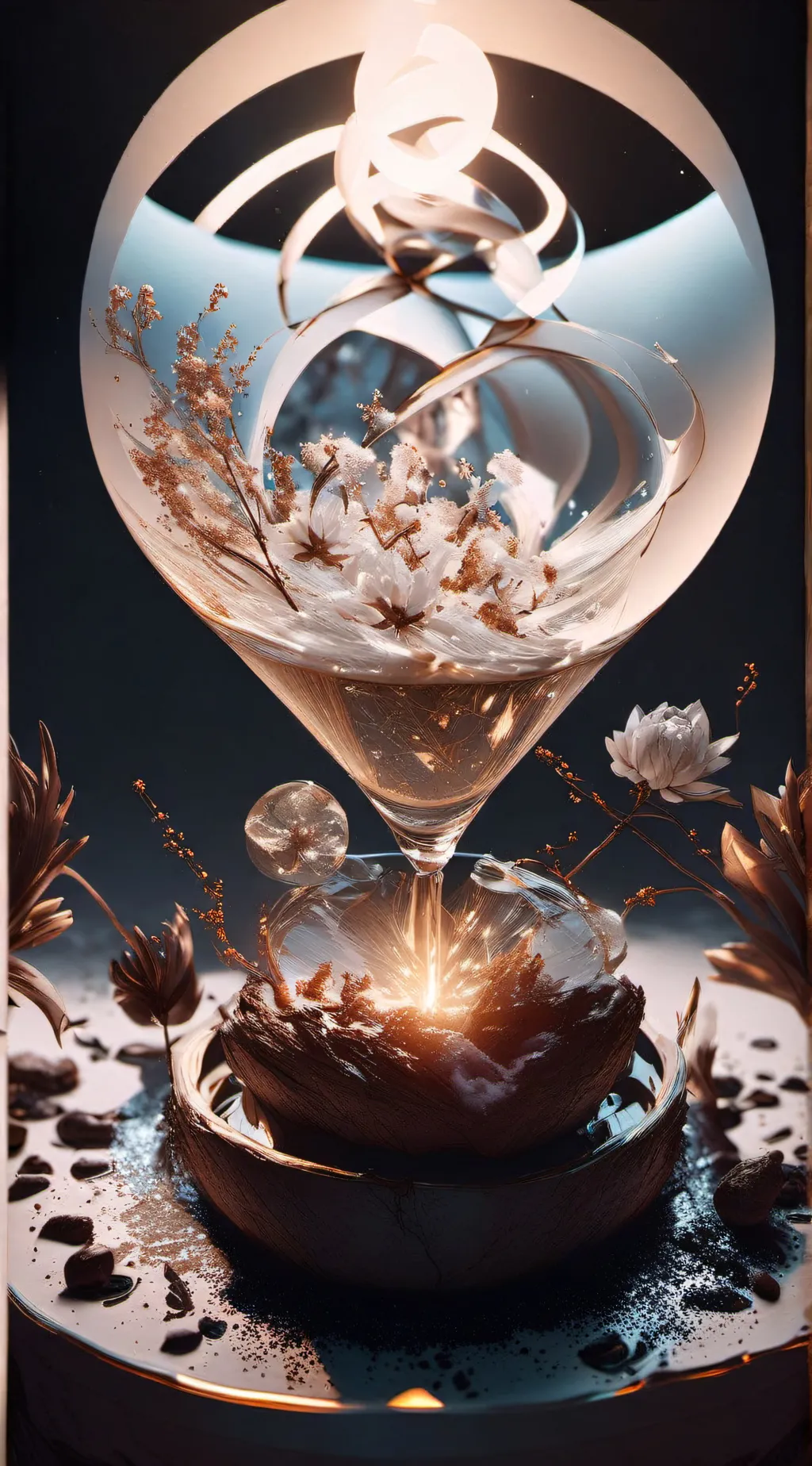 ai character: Aqua background