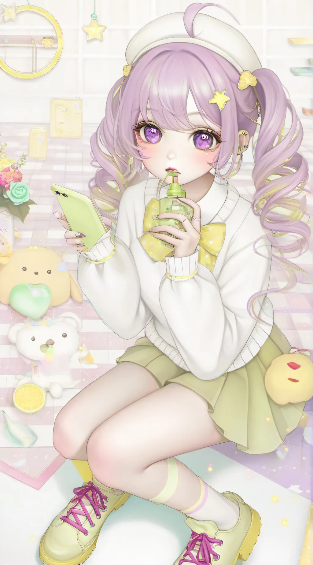ai character: RH (rainbow high) background