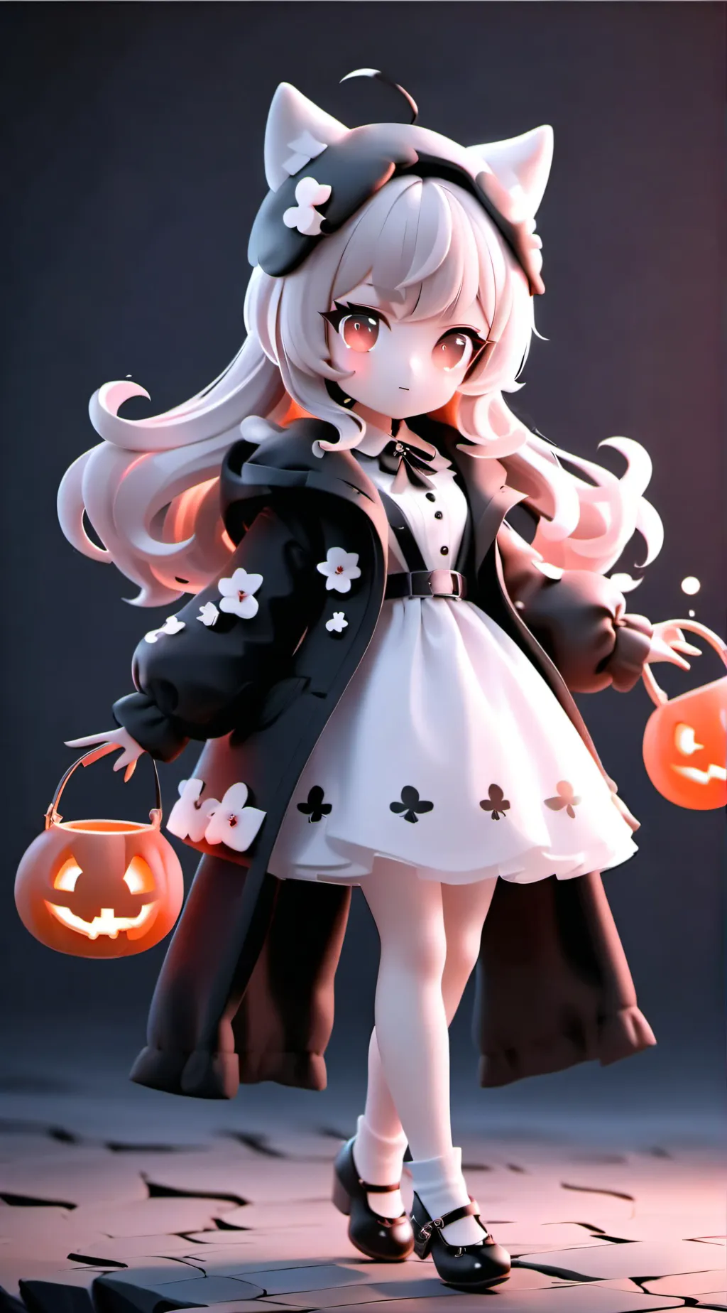 ai character: MHA HALLOWEEN  background