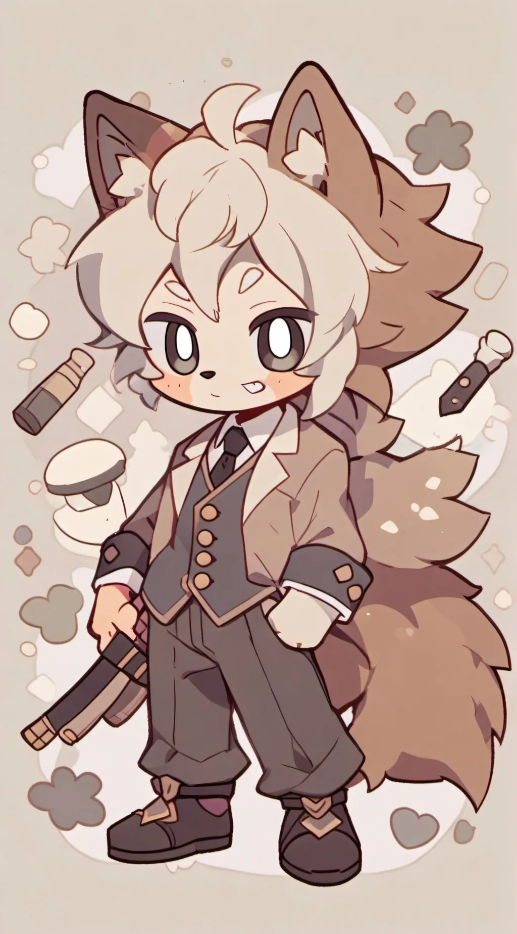 ai character: boris the wolfy background