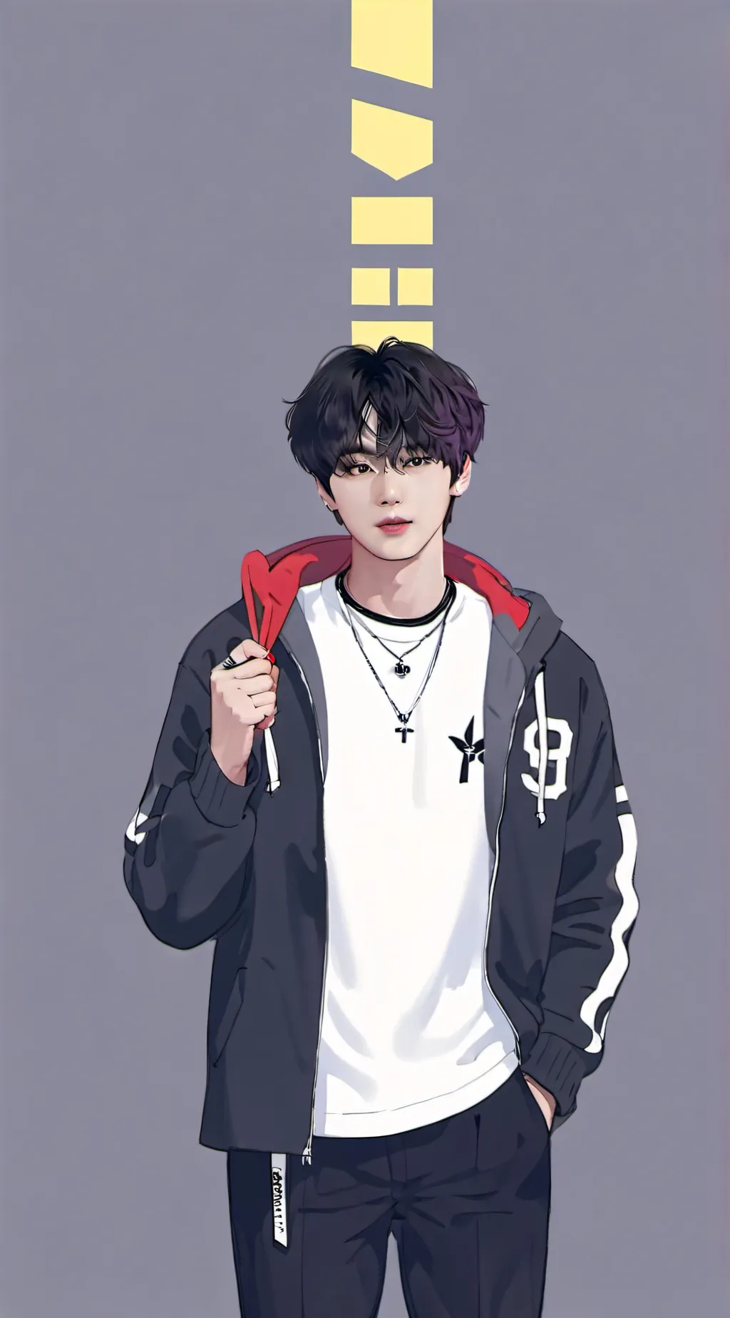 ai character: Kim teahyung  background