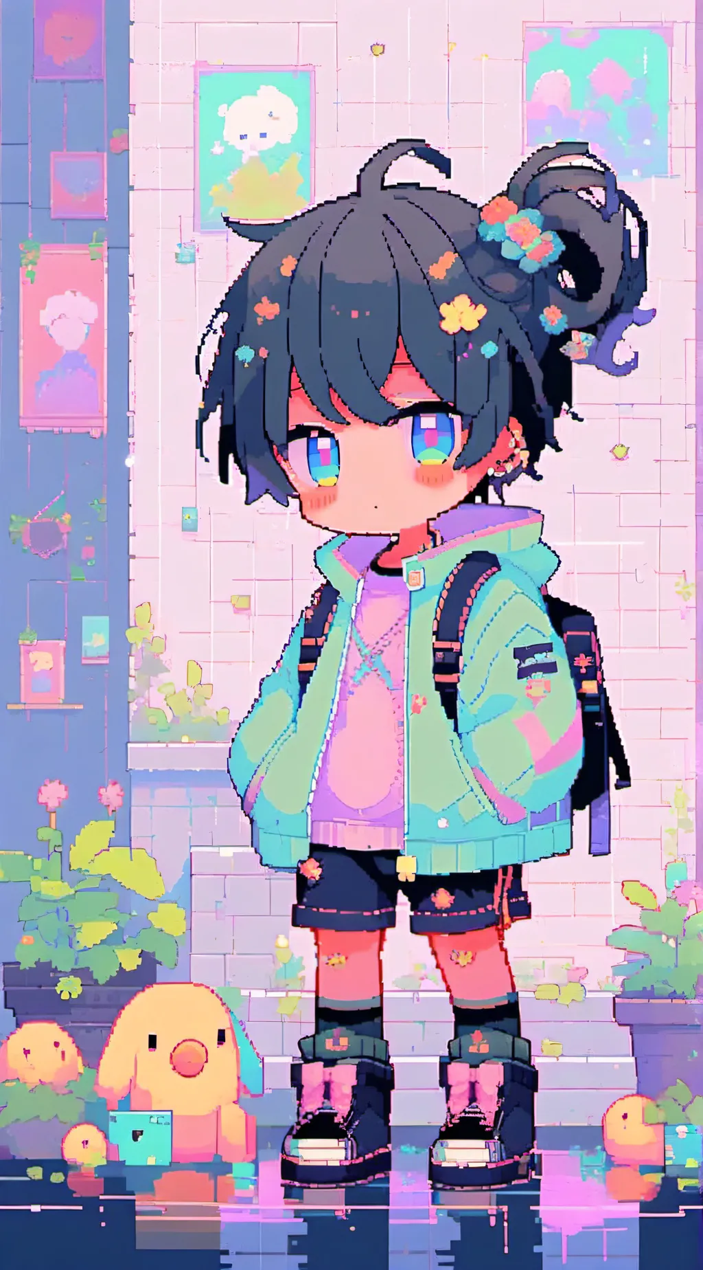 ai character: Hated child gacha background