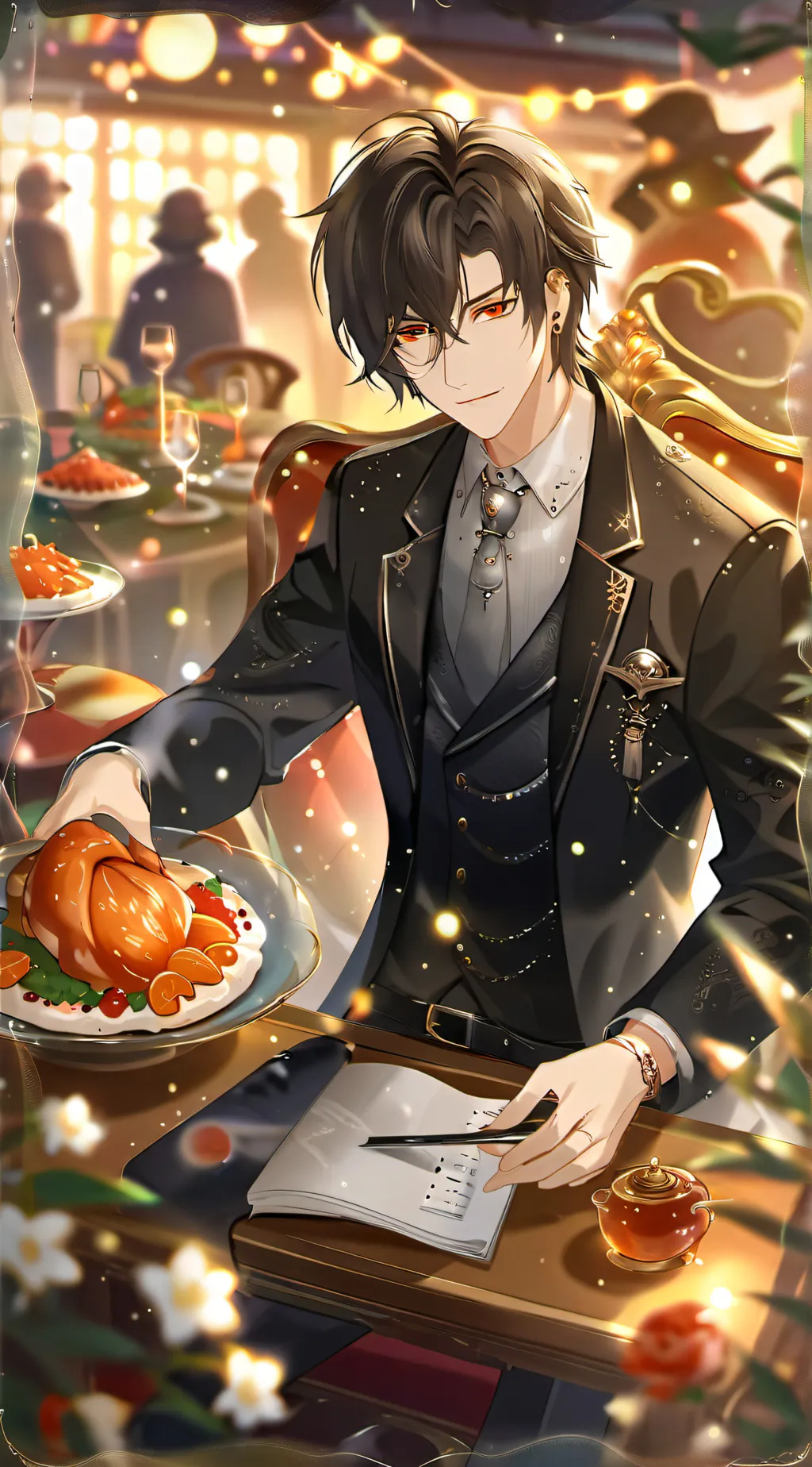 ai character: Levi  background