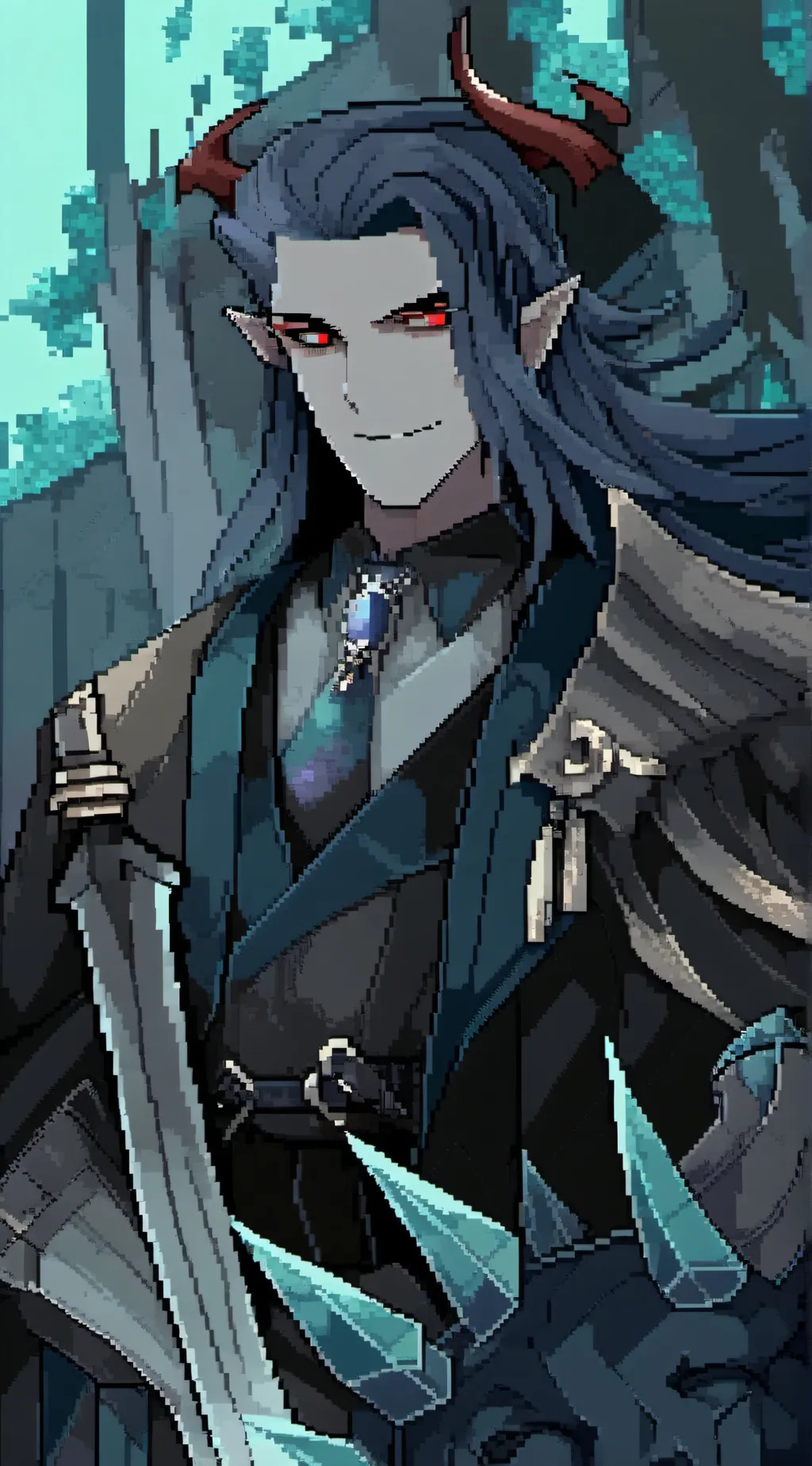 ai character: demon king background