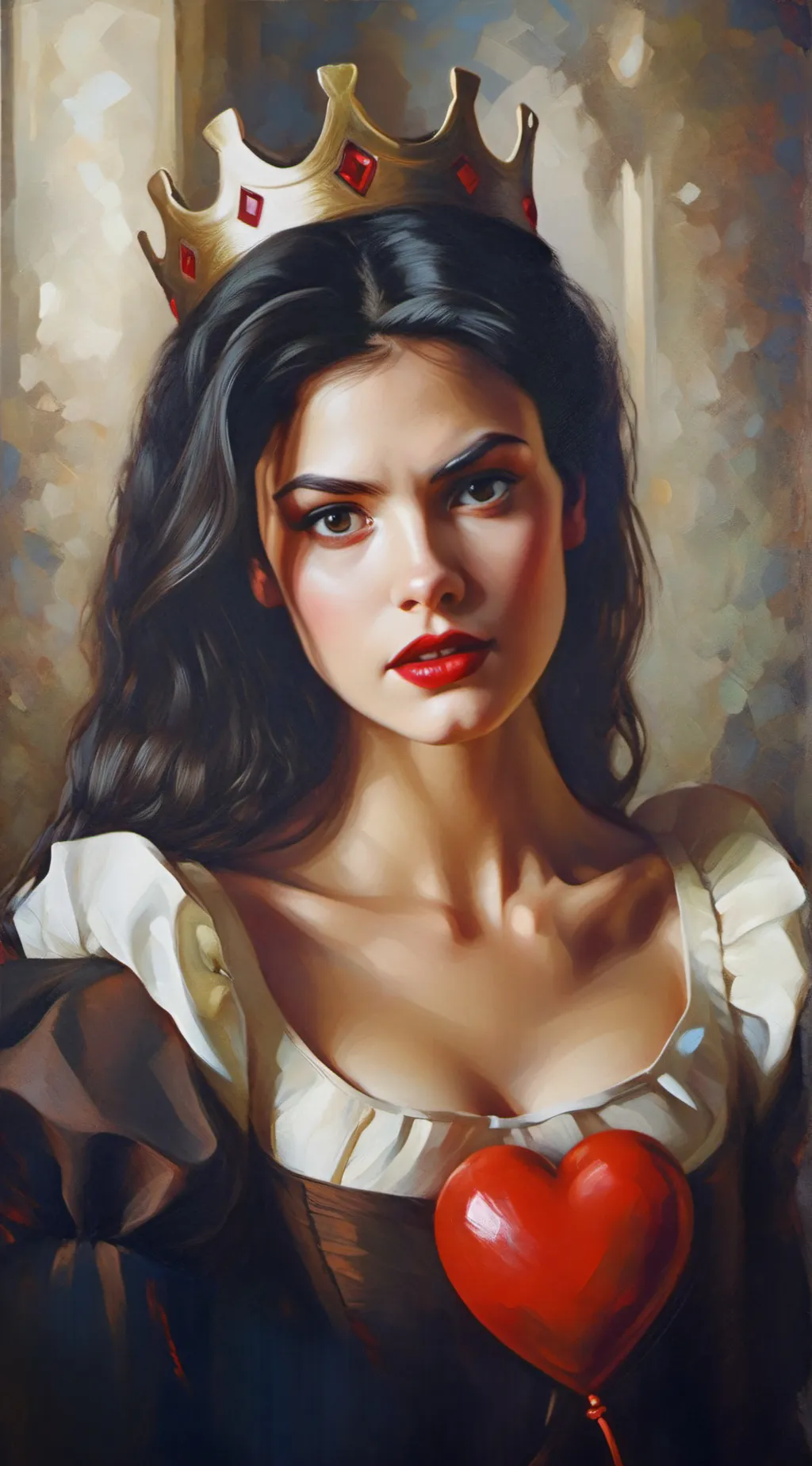 ai character: Red background