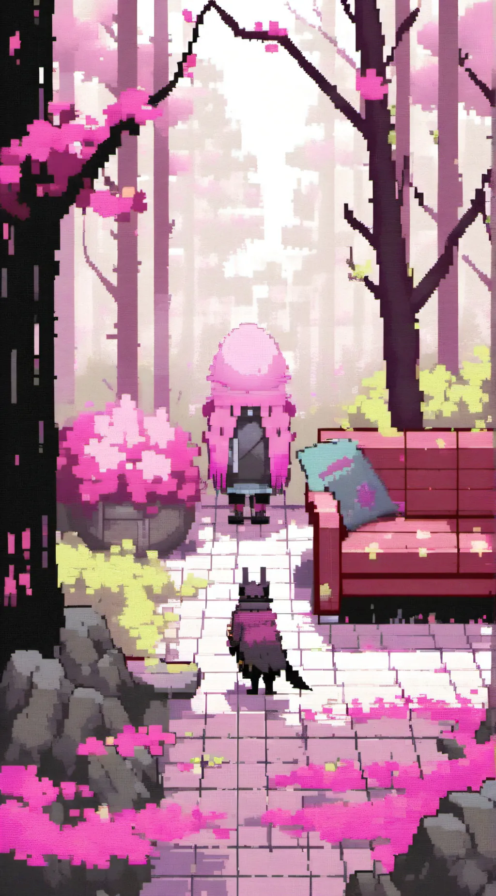 ai character: monster land background