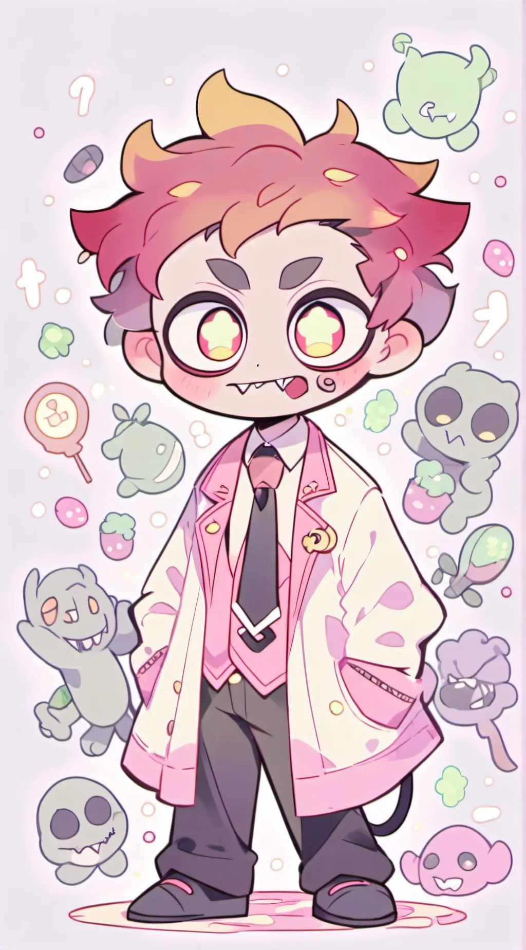 ai character: Angle dust background