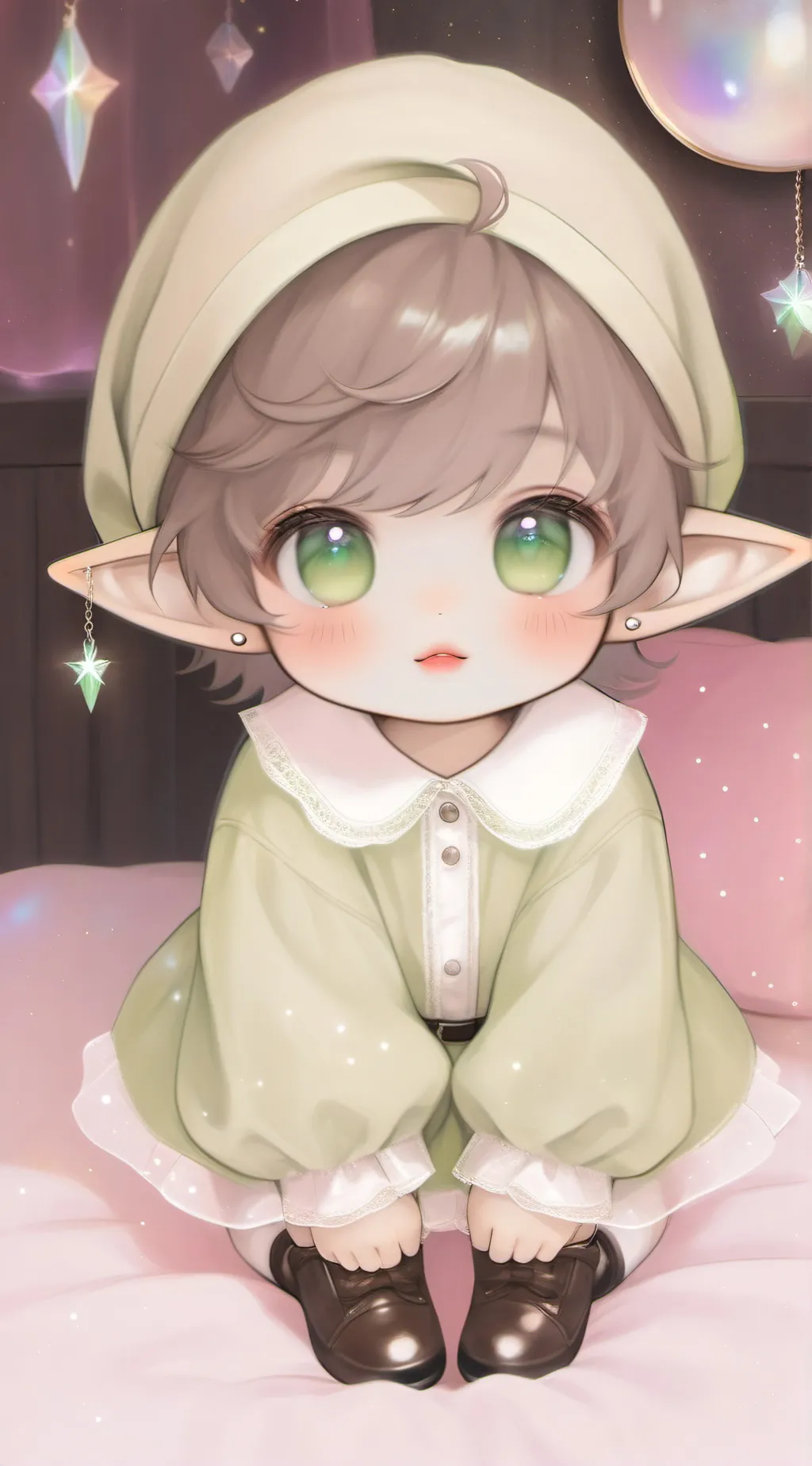 ai character: Crystal background