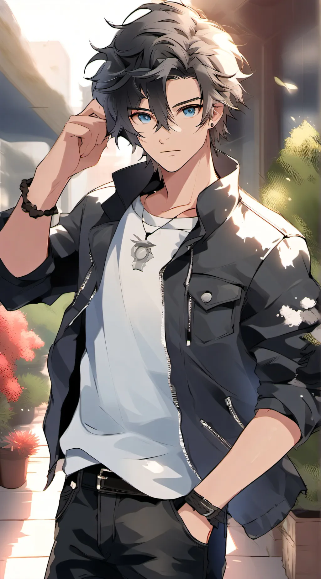 ai character: ~•Apollo•~ background