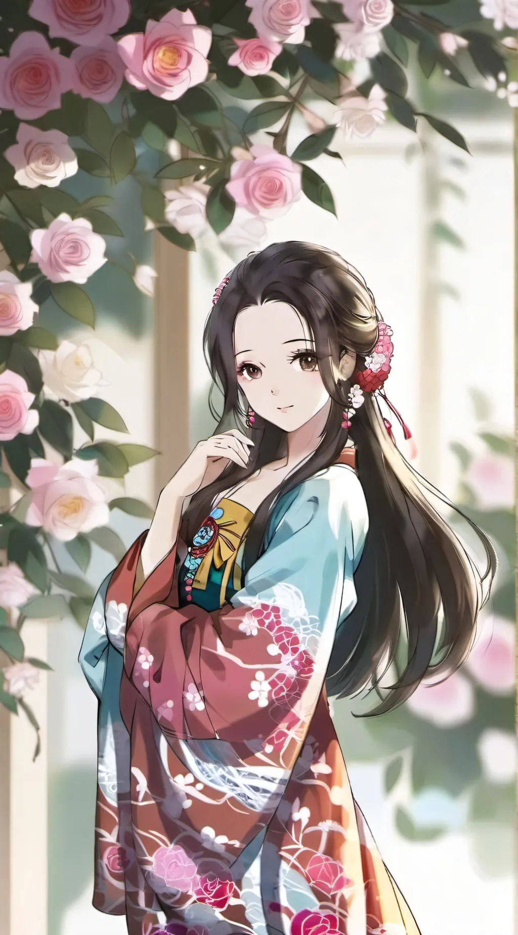 ai character: Mha creepy black  background