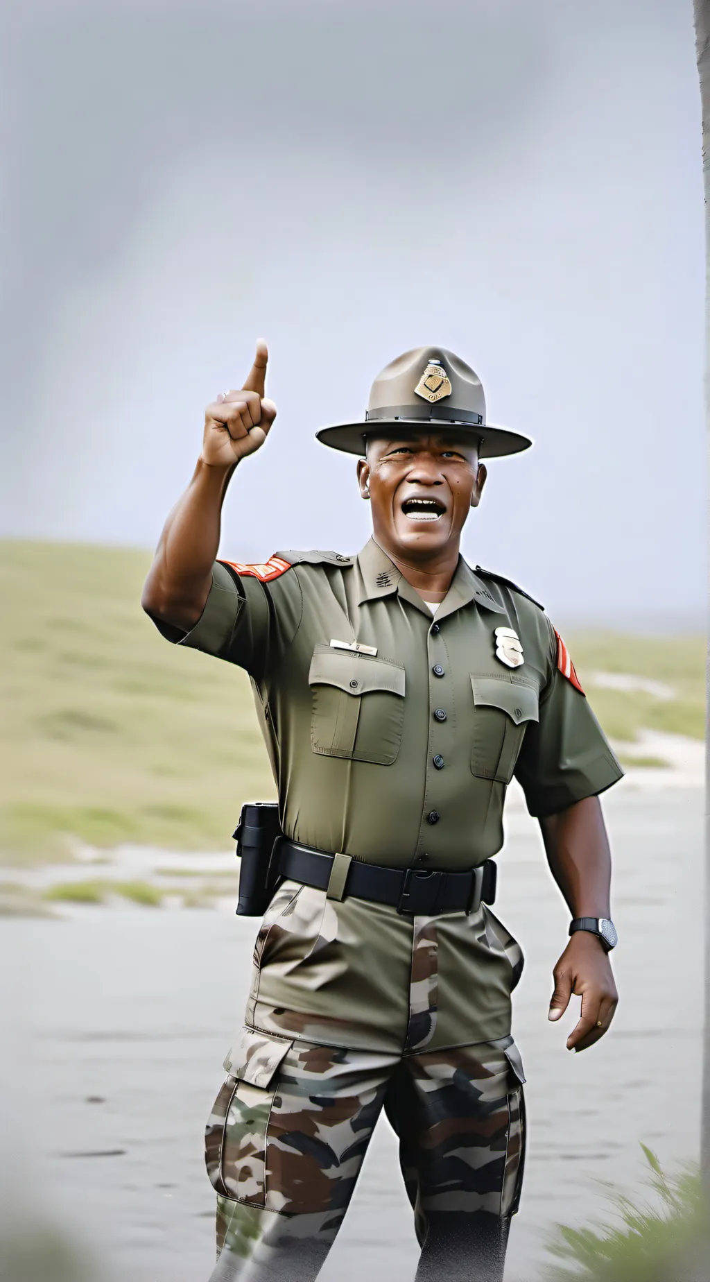 ai character: Marine SDI background