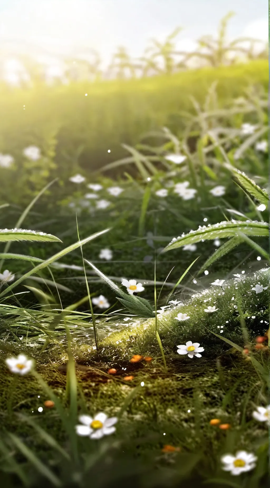 ai character: Grass background