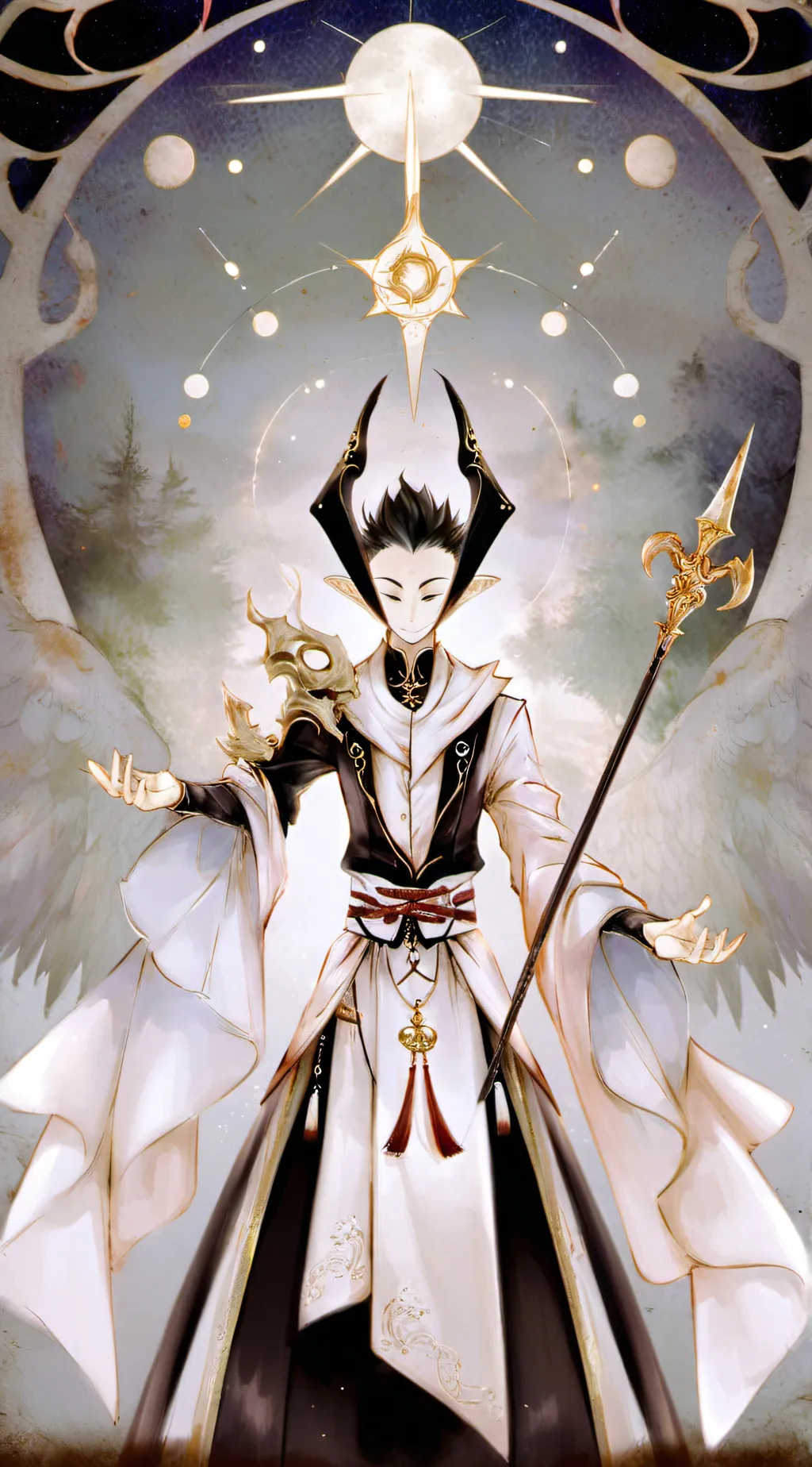 ai character: Void background