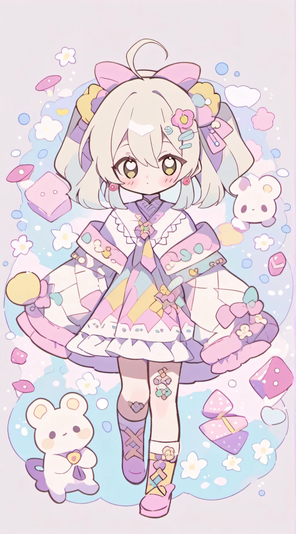 ai character: little sister 💗💕💓💗 background