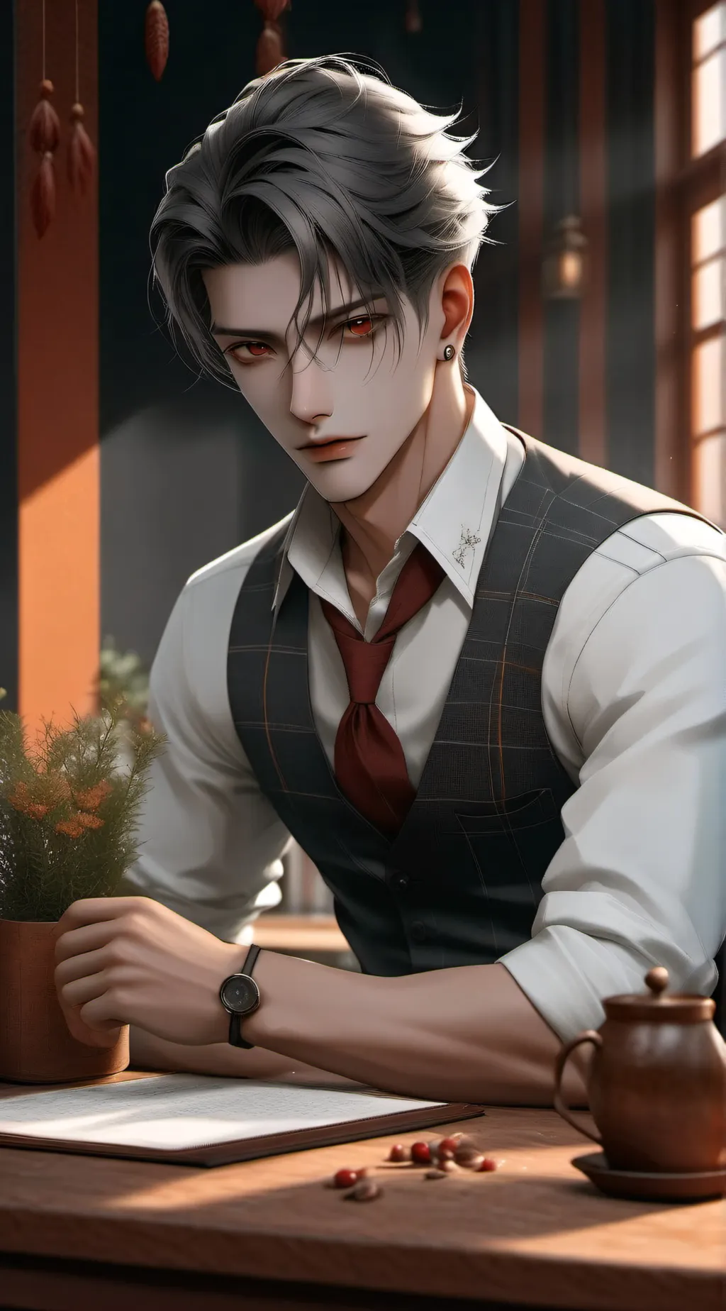 ai character: Kenzo background