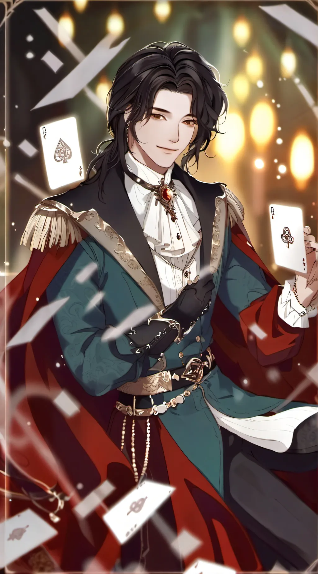 ai character: The first time  background