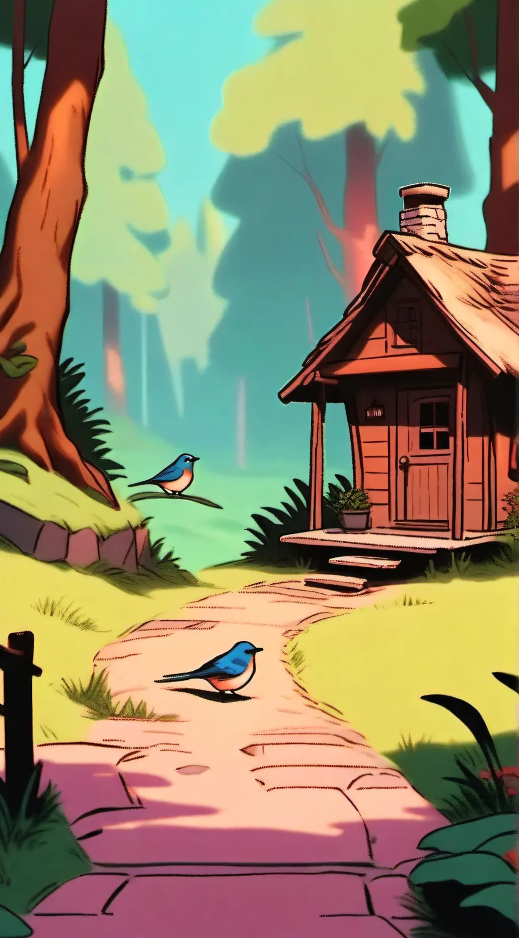 ai character: Smiling CRITTERS♥️ background