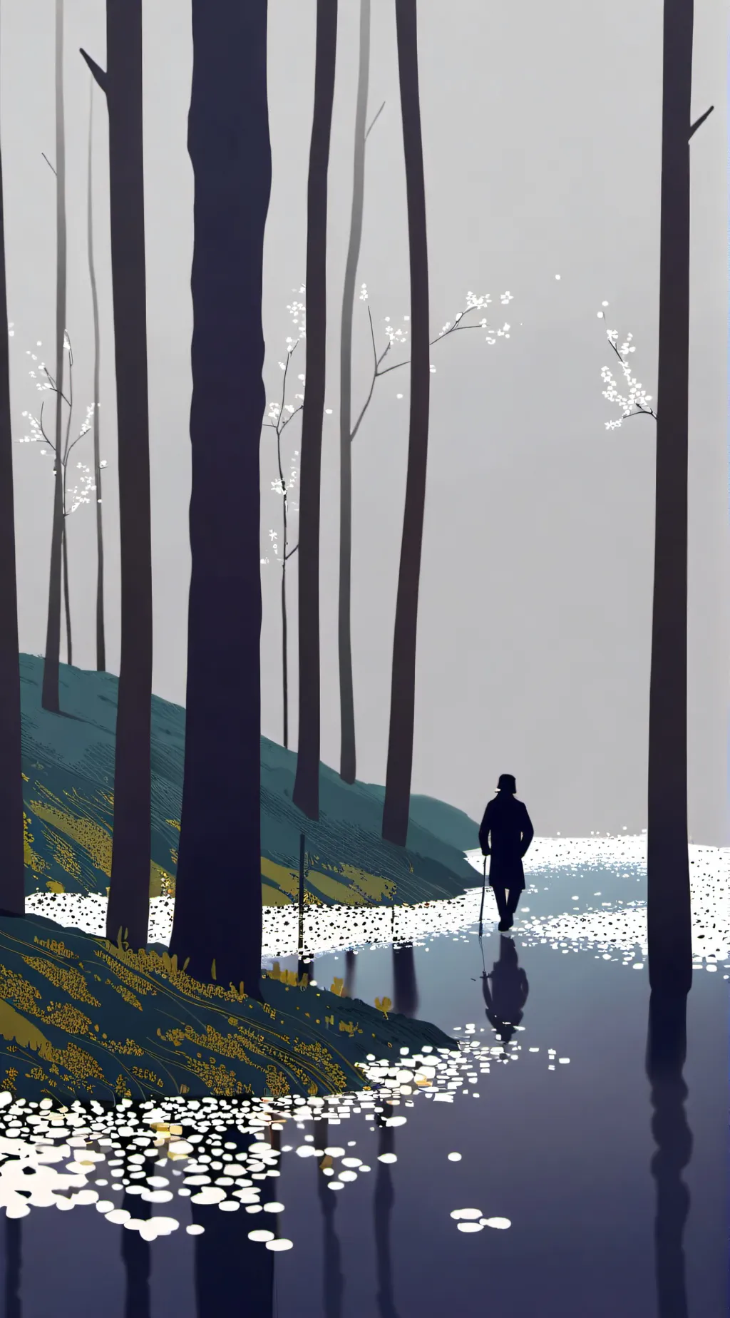 ai character: woods background