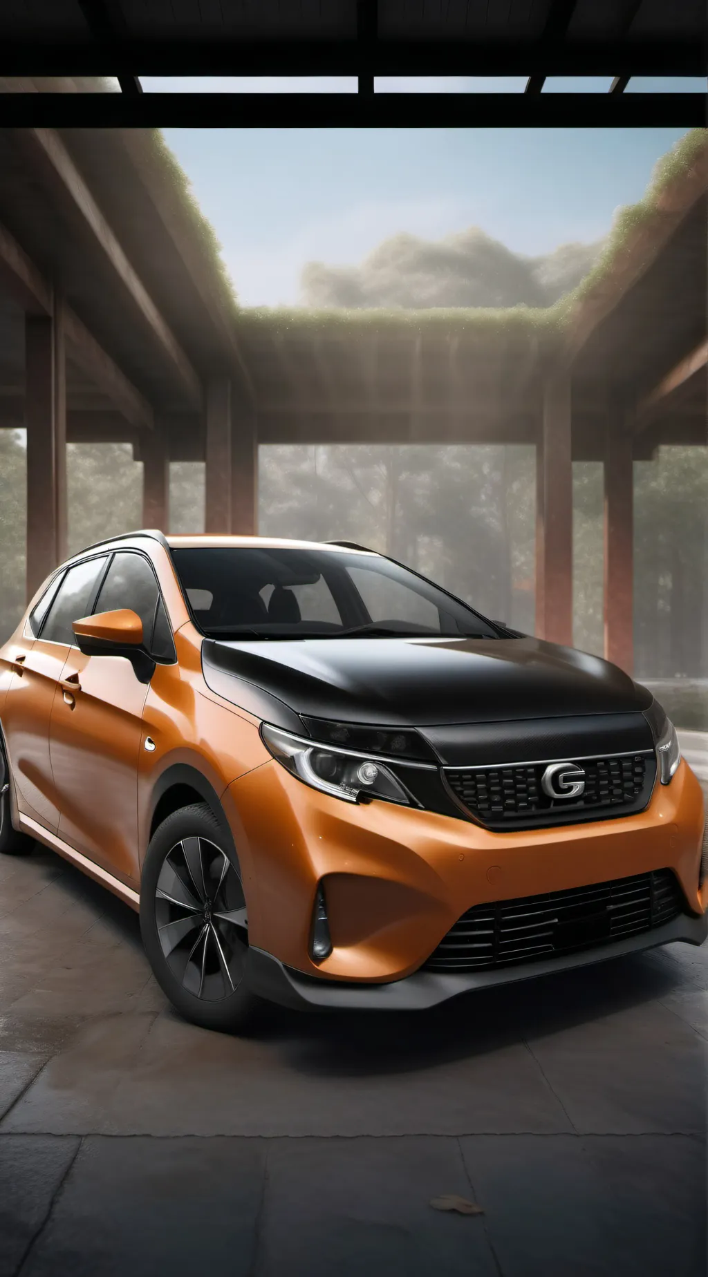 ai character: kny road trip background