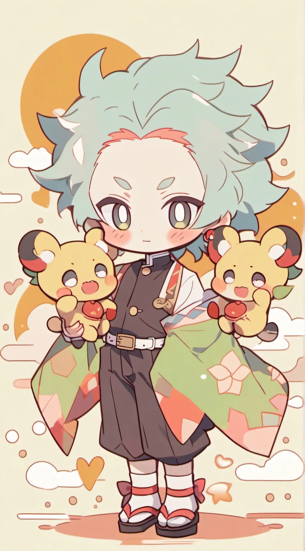 ai character: sanemi x tanjiro background