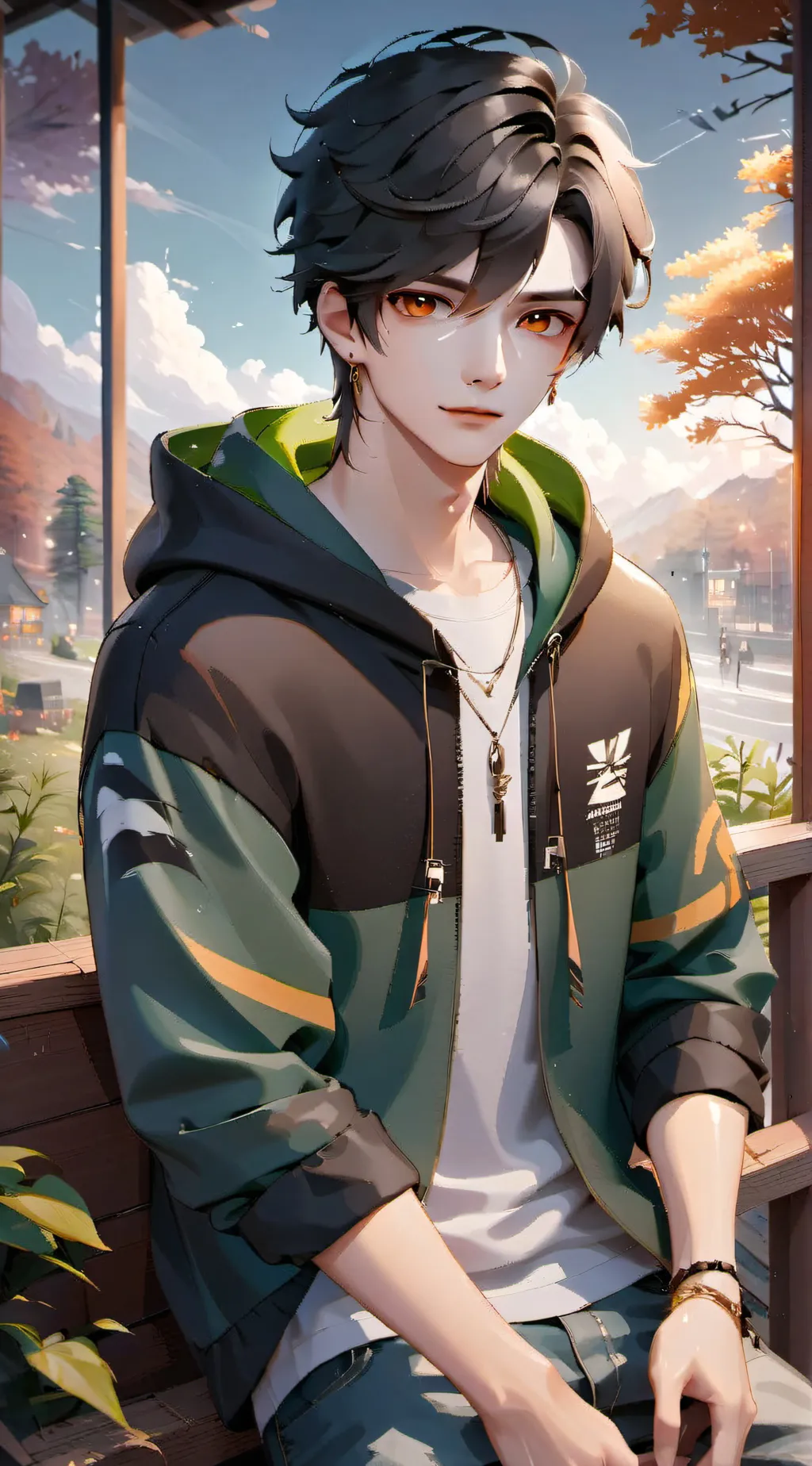 ai character: tom. background