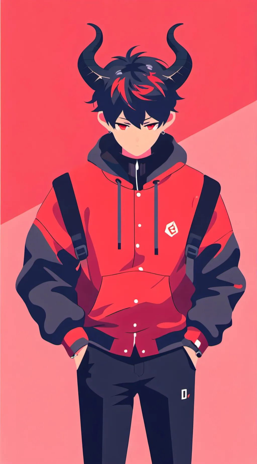 ai character: demon school background