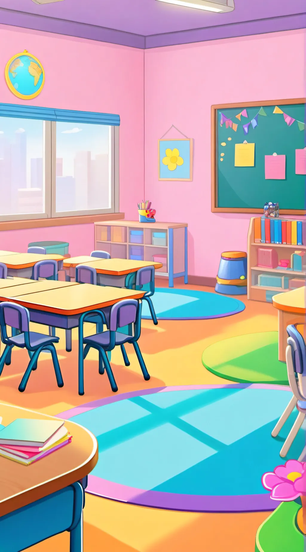 ai character: new student kinder background