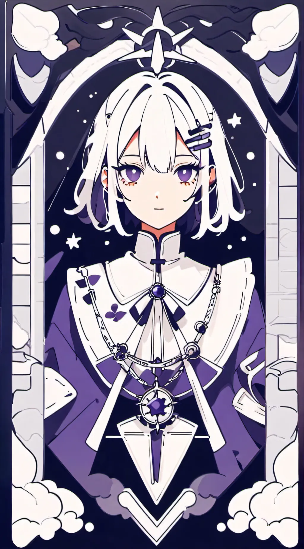 ai character: Radiodust static  background