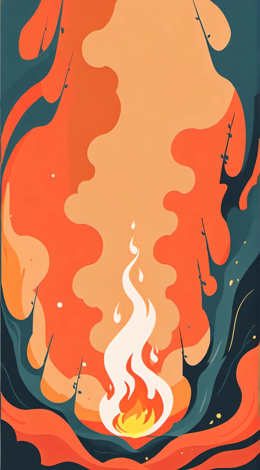 ai character: Firey background