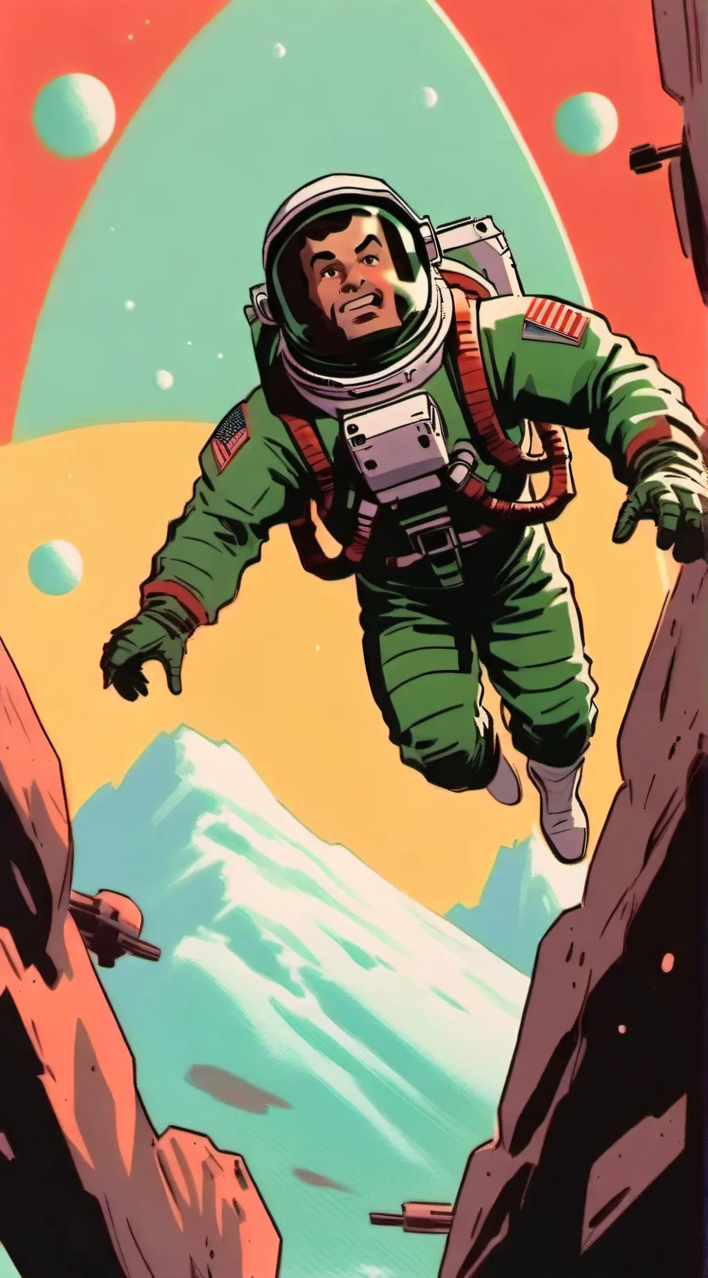 ai character: forte green background