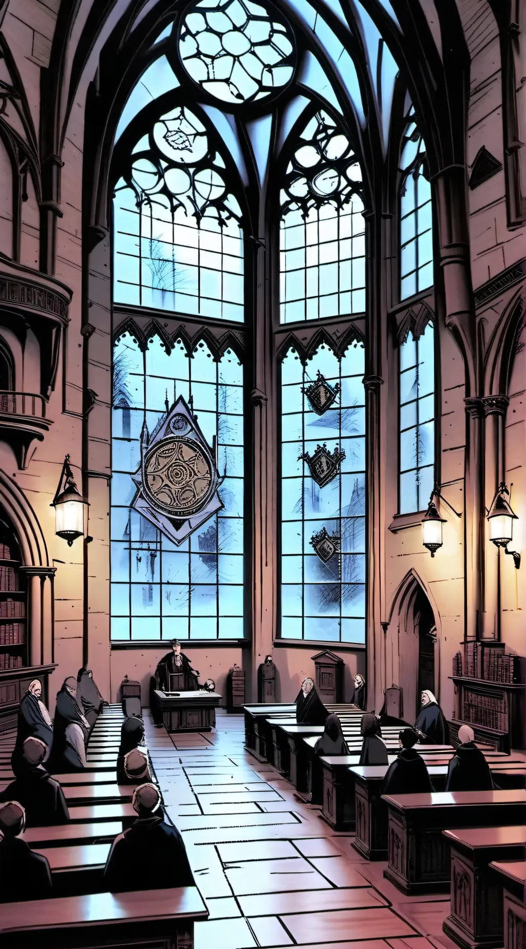 ai character: Hogwarts  background