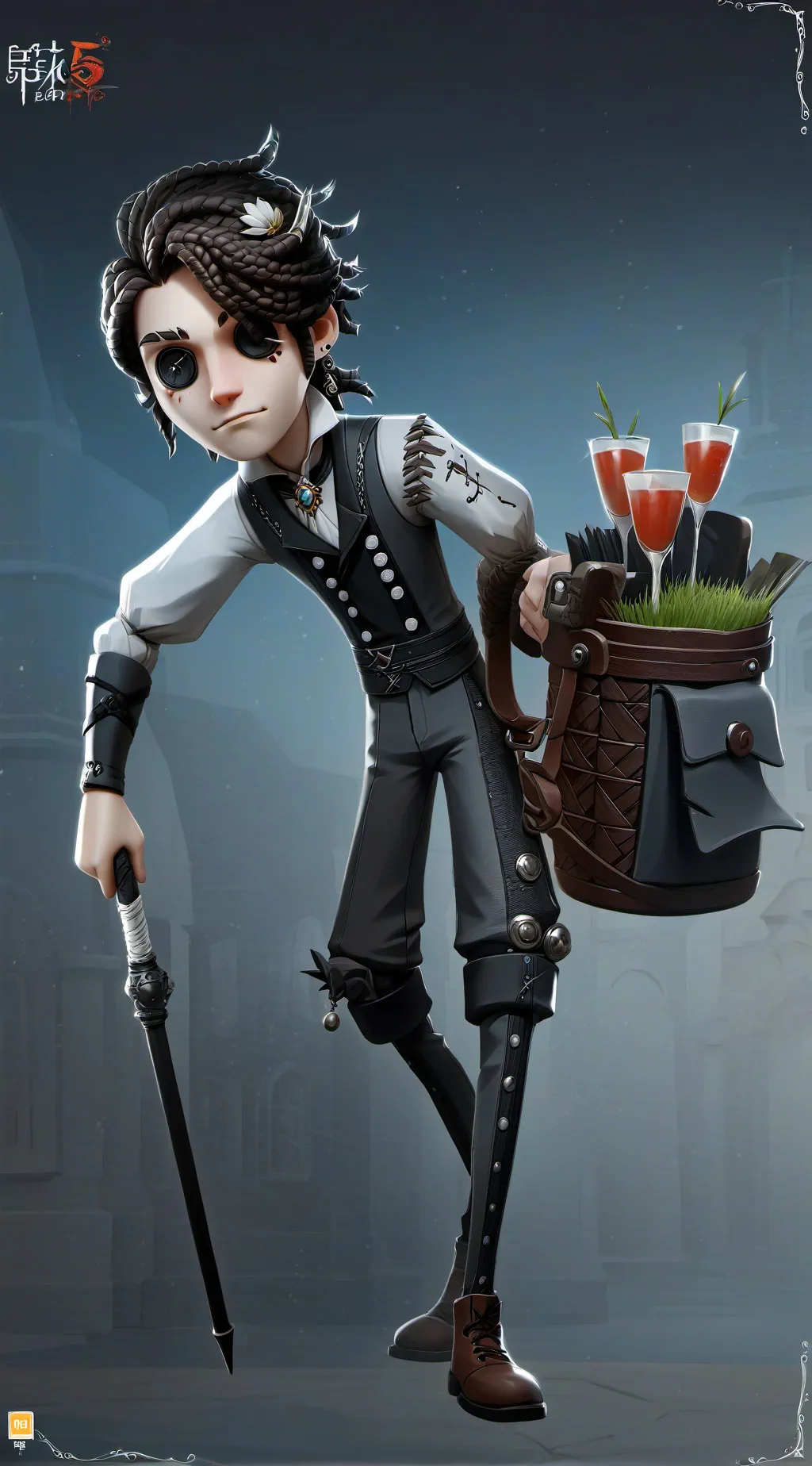 ai character: 连接 background