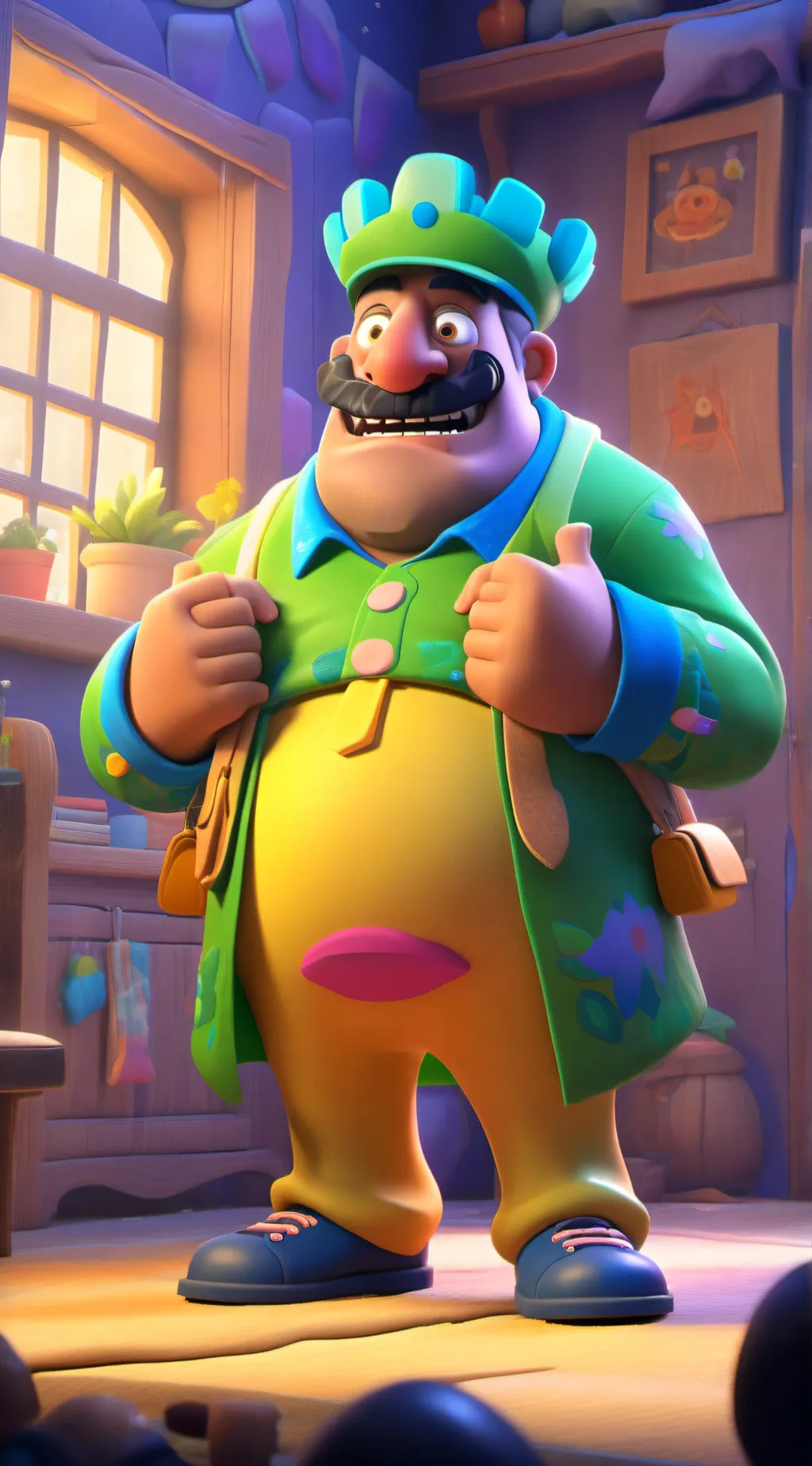 ai character: ivuvutftxrxjbjnu background