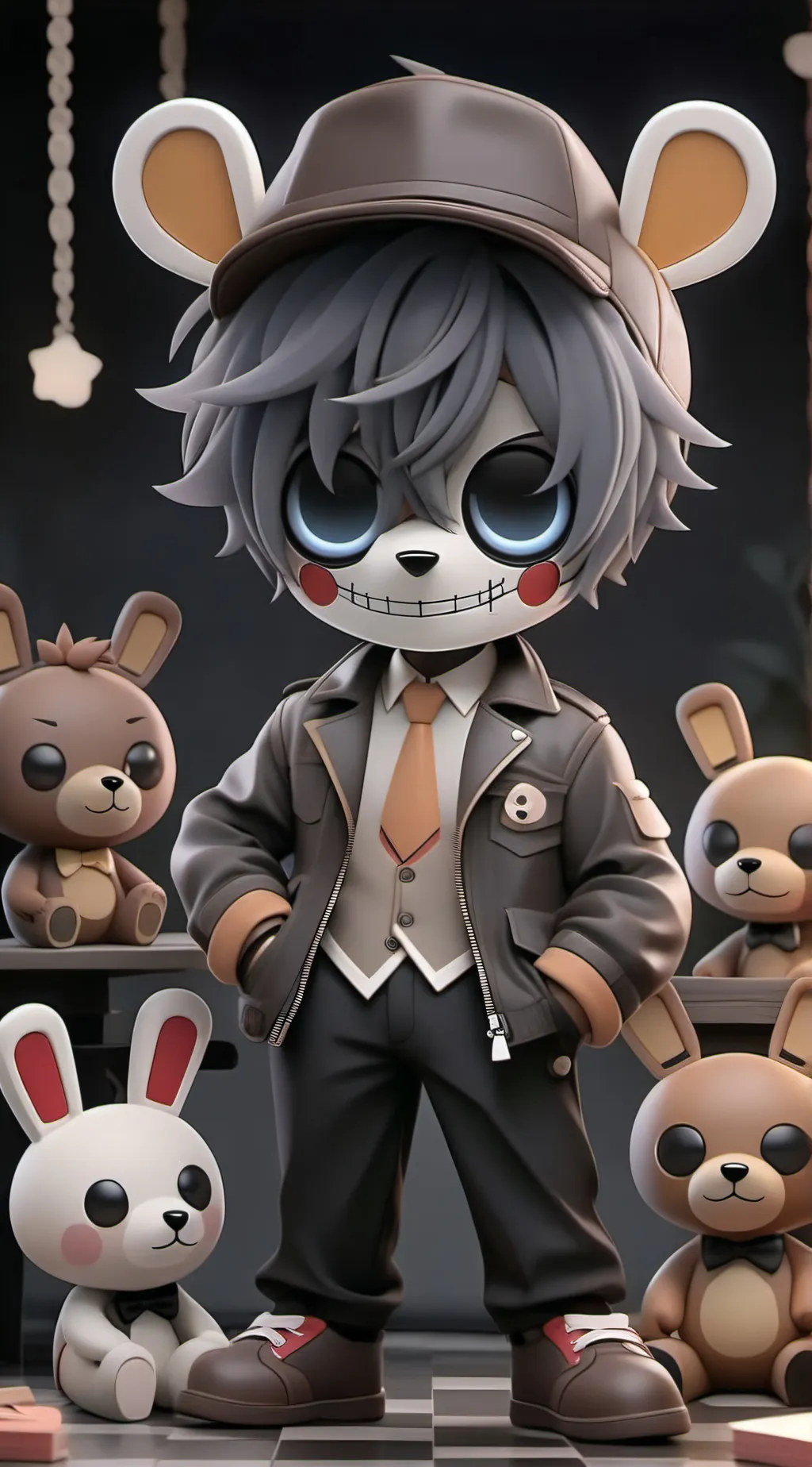 ai character: Fnaf 2 background