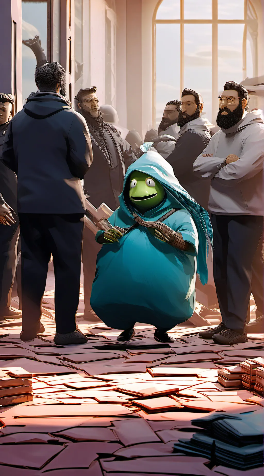 ai character: peabody  background