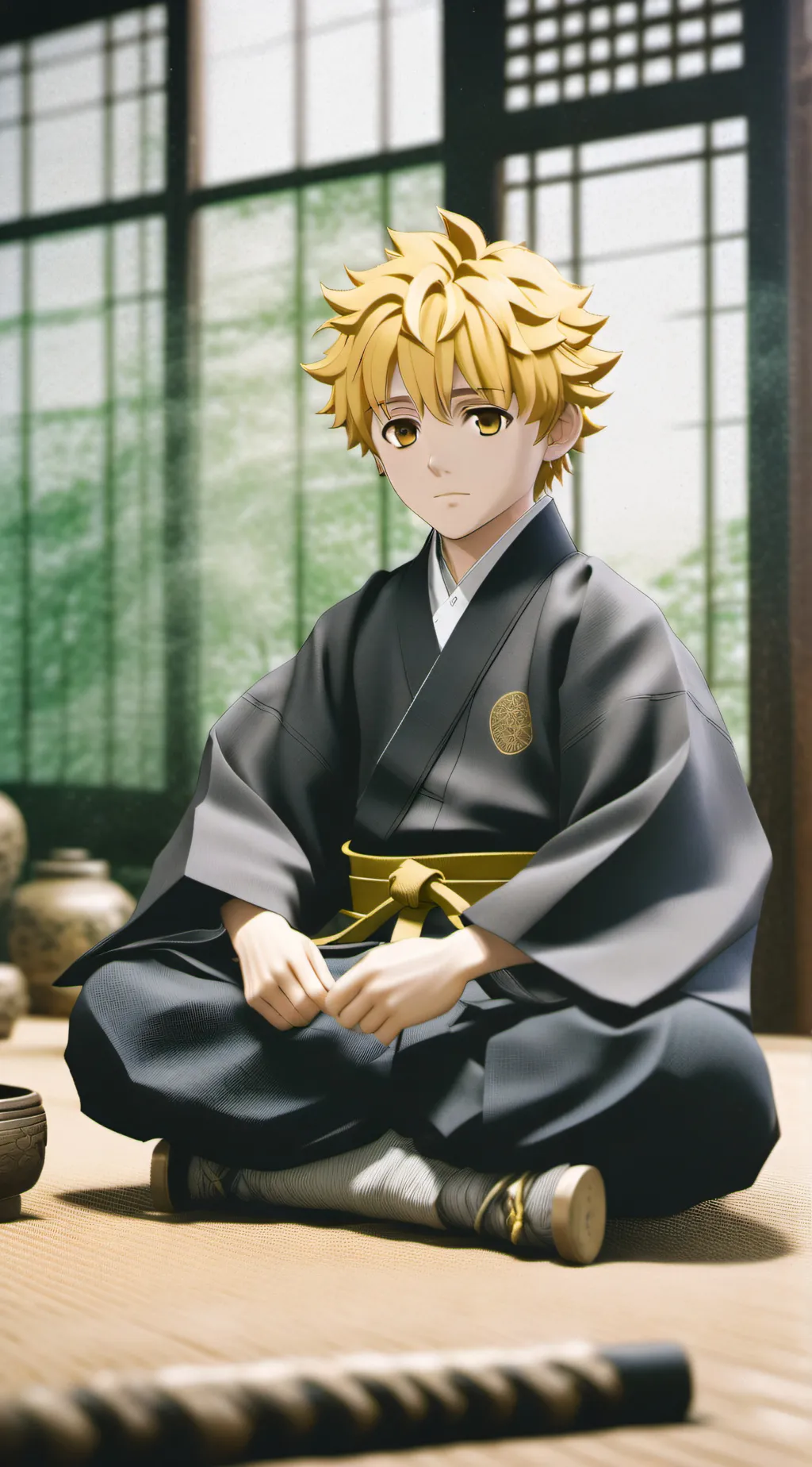 ai character: Zenitsu Agatsuma background