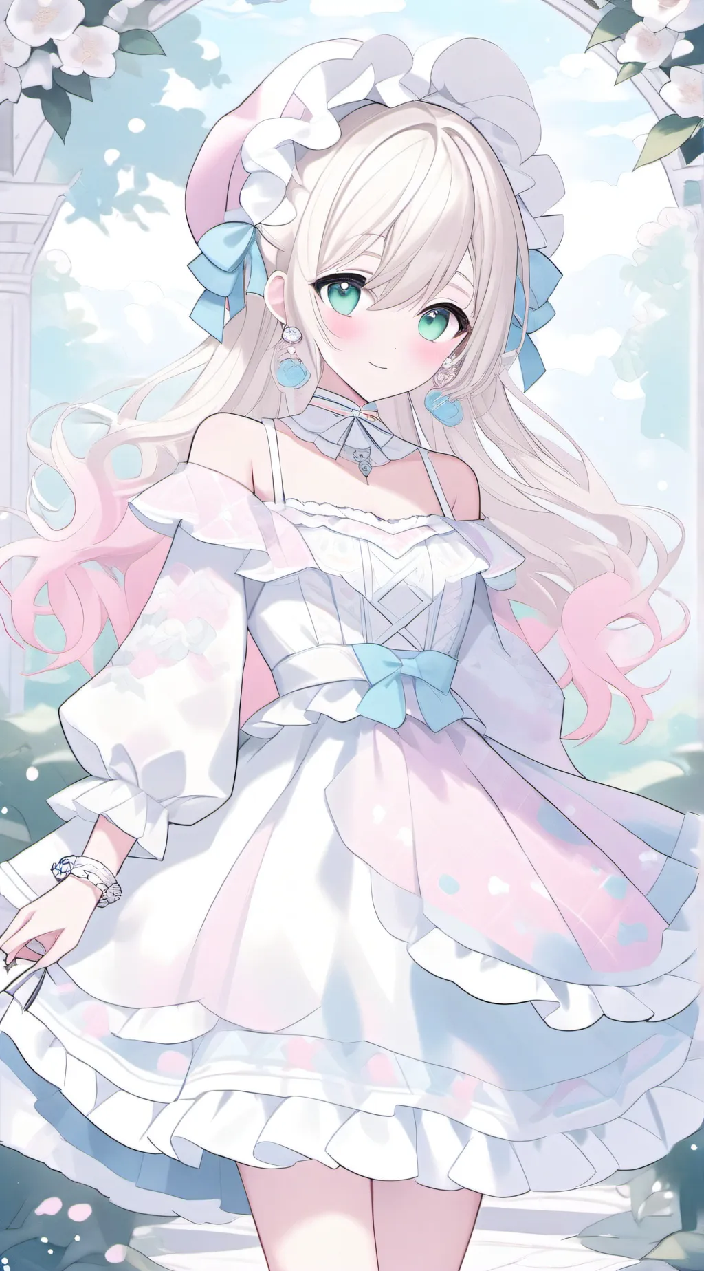 ai character: camera woman  background