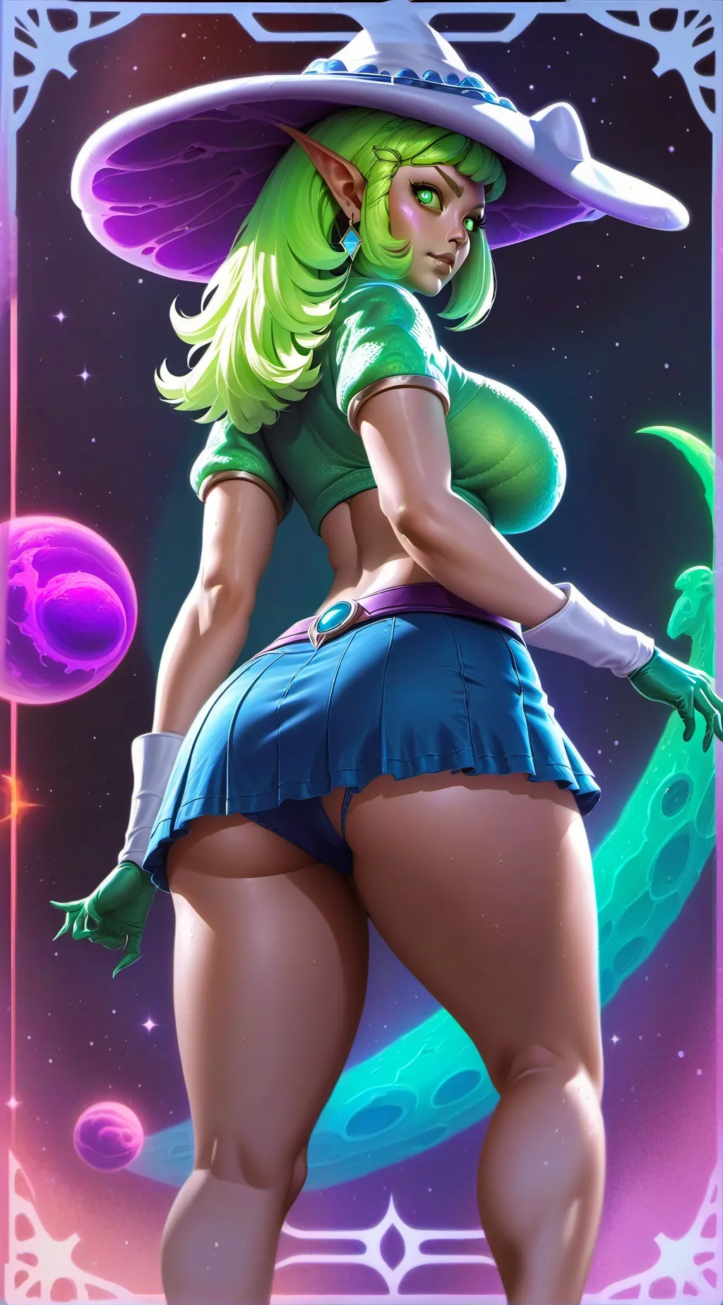 ai character: Aura background