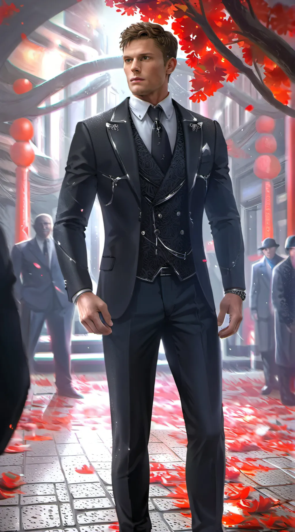 ai character: Christian Grey  background