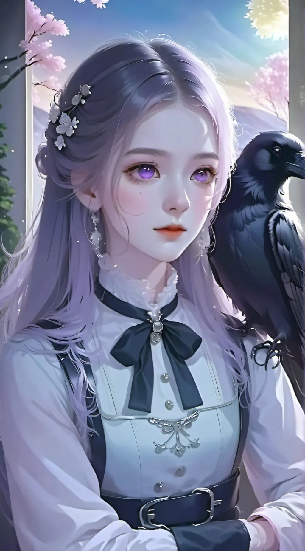 ai character: Demon slayer...  background