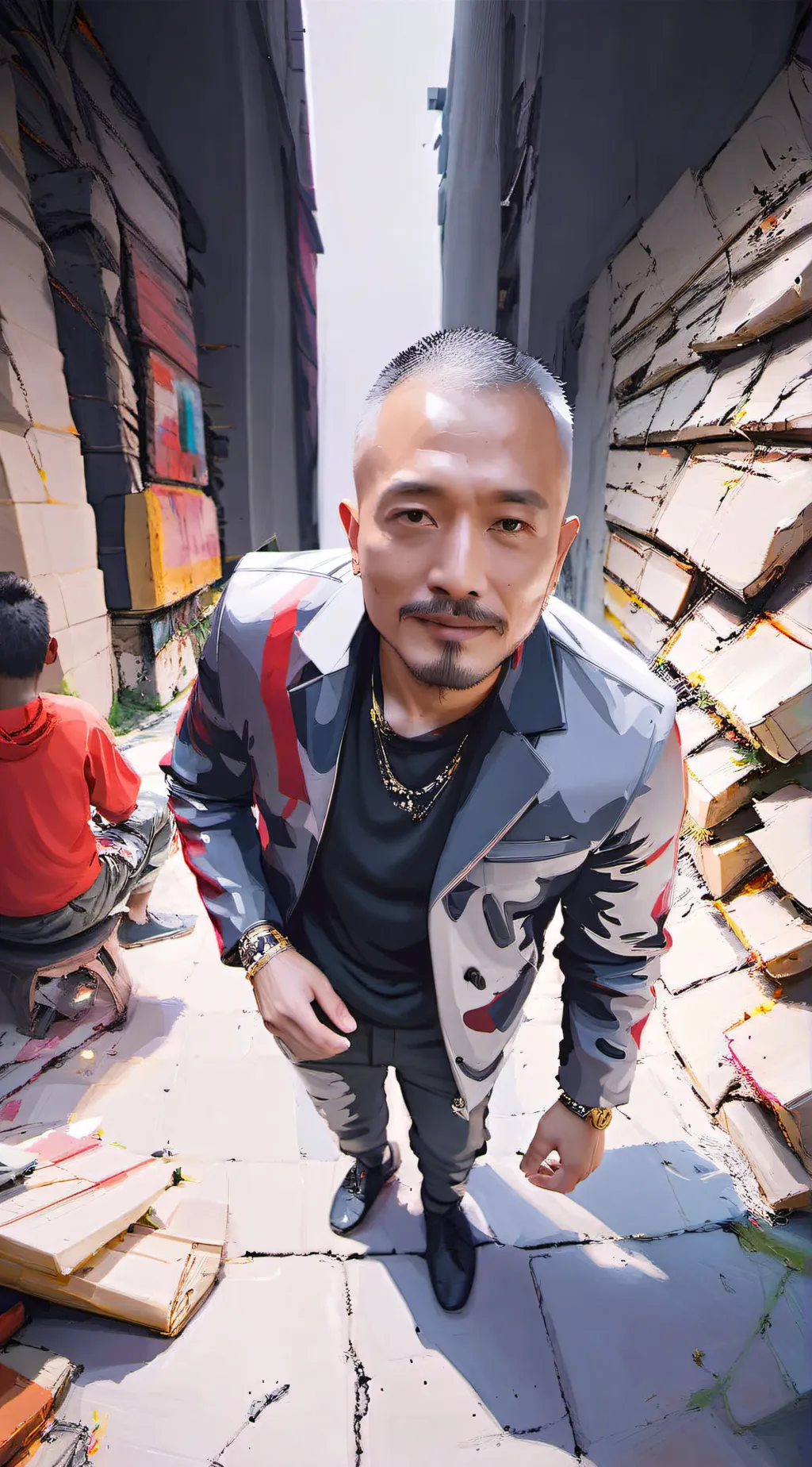 ai character: pande background