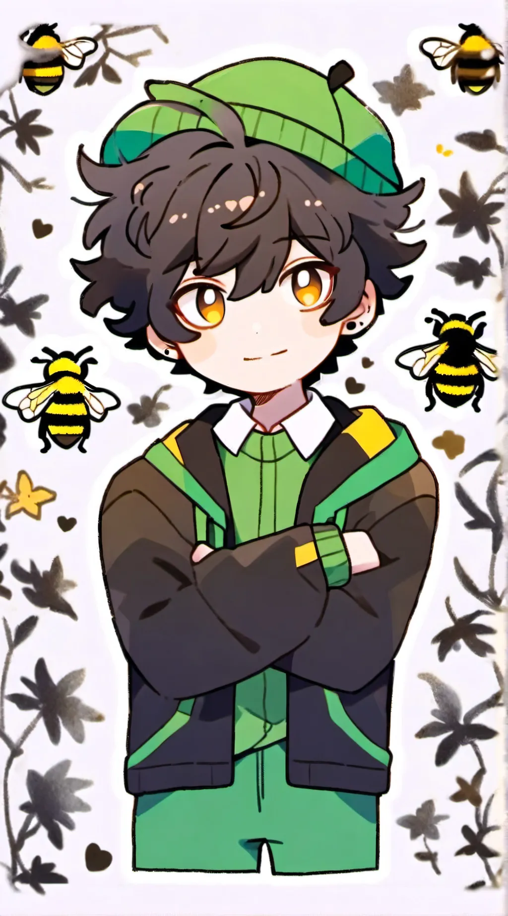 ai character: Cheerleader Tubbo background