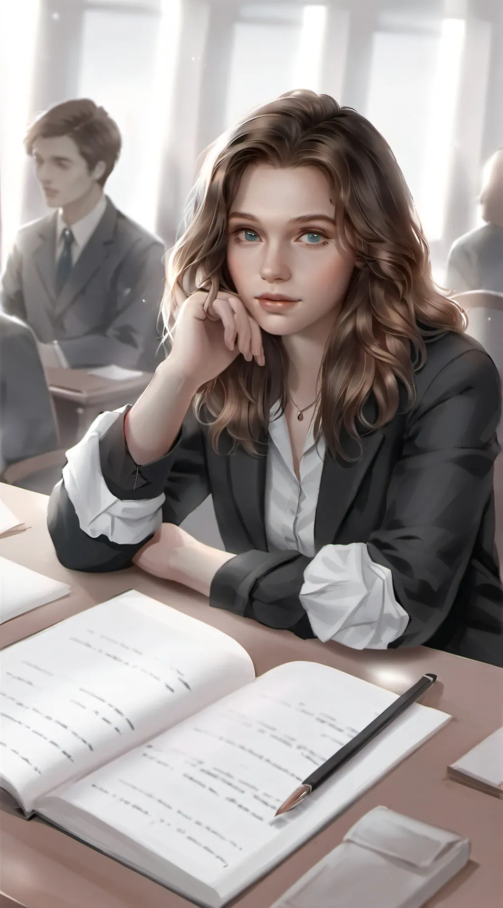 ai character: Courtney background