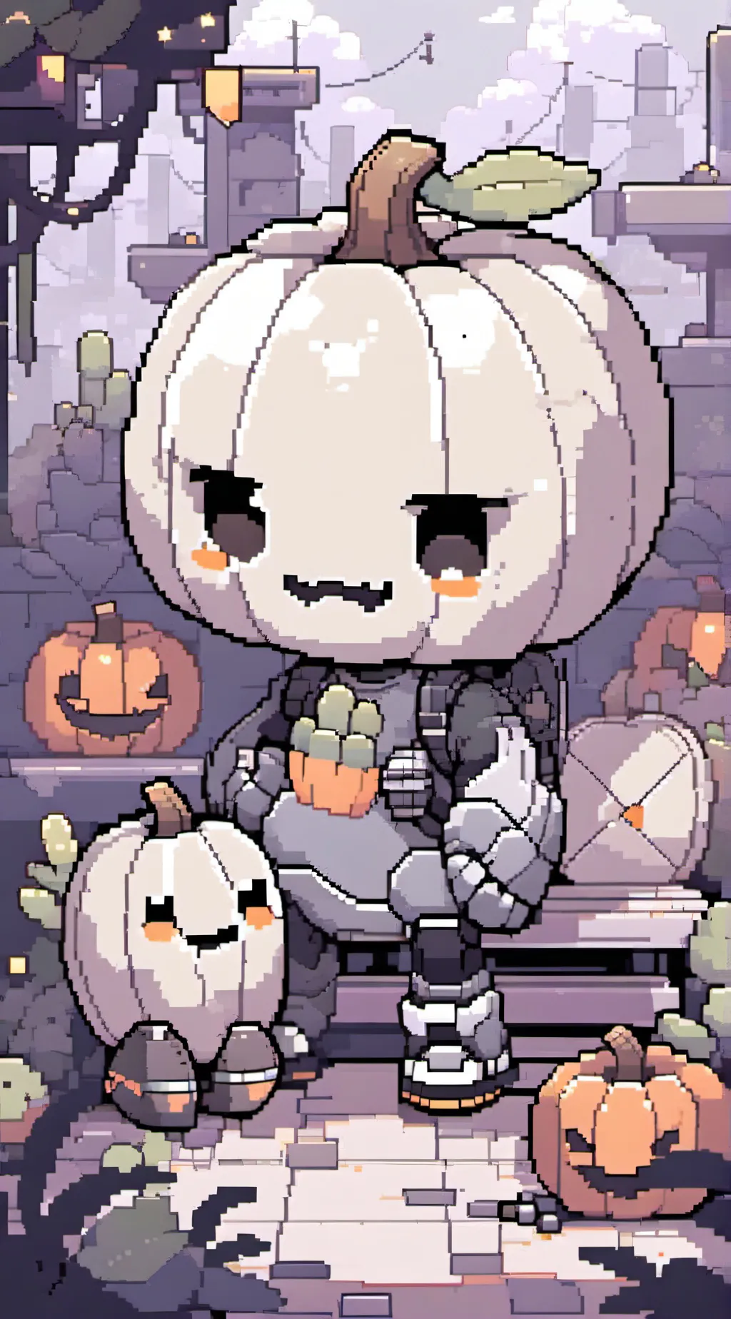 ai character: Melon playground background