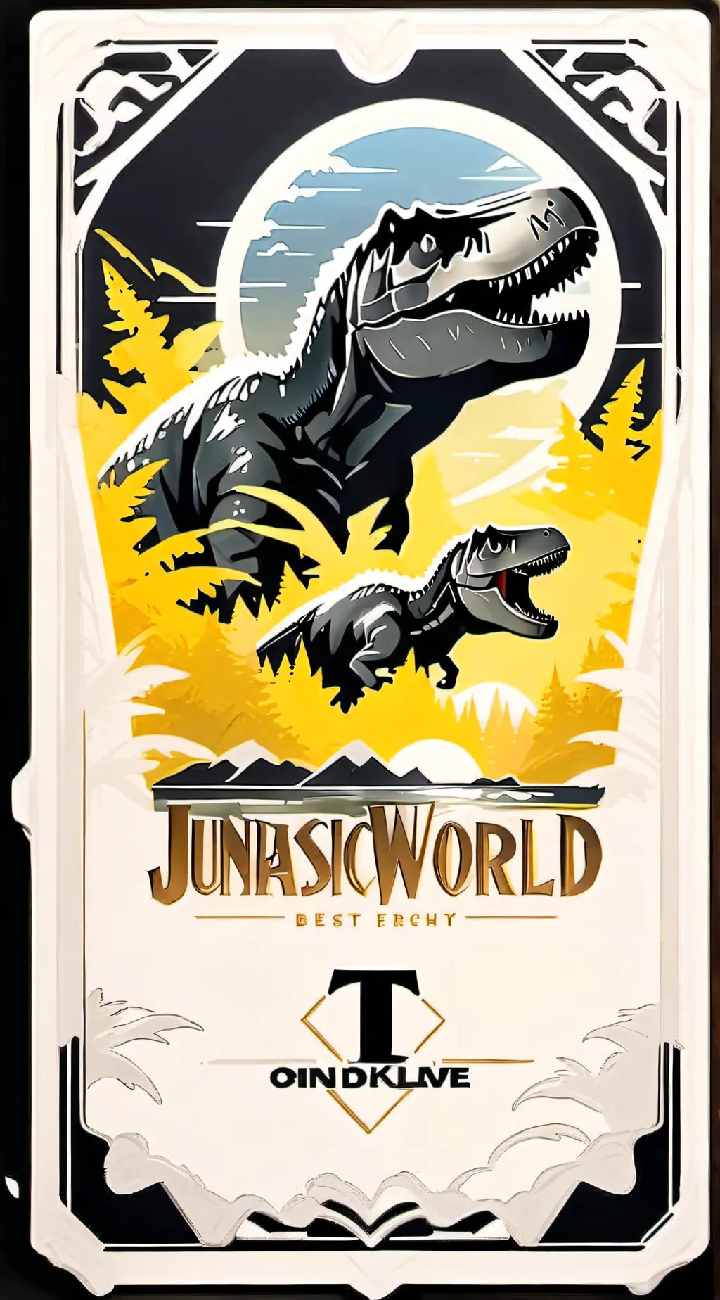 ai character: Jurassic world BM background