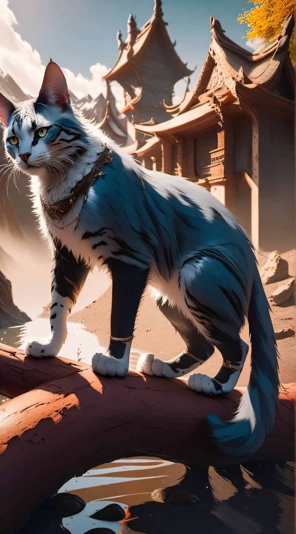 ai character: Blue star  background