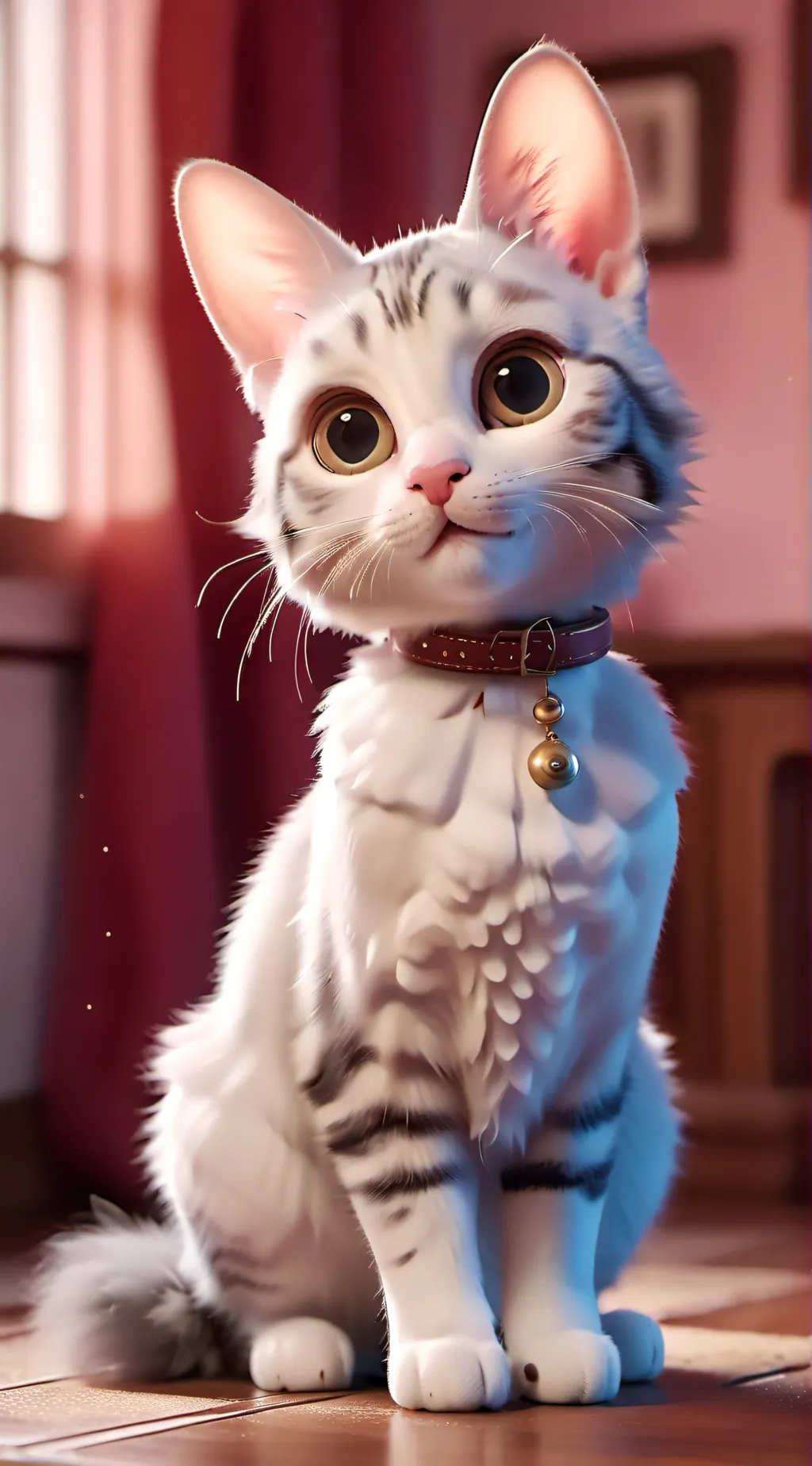 ai character: Pregnant cat background