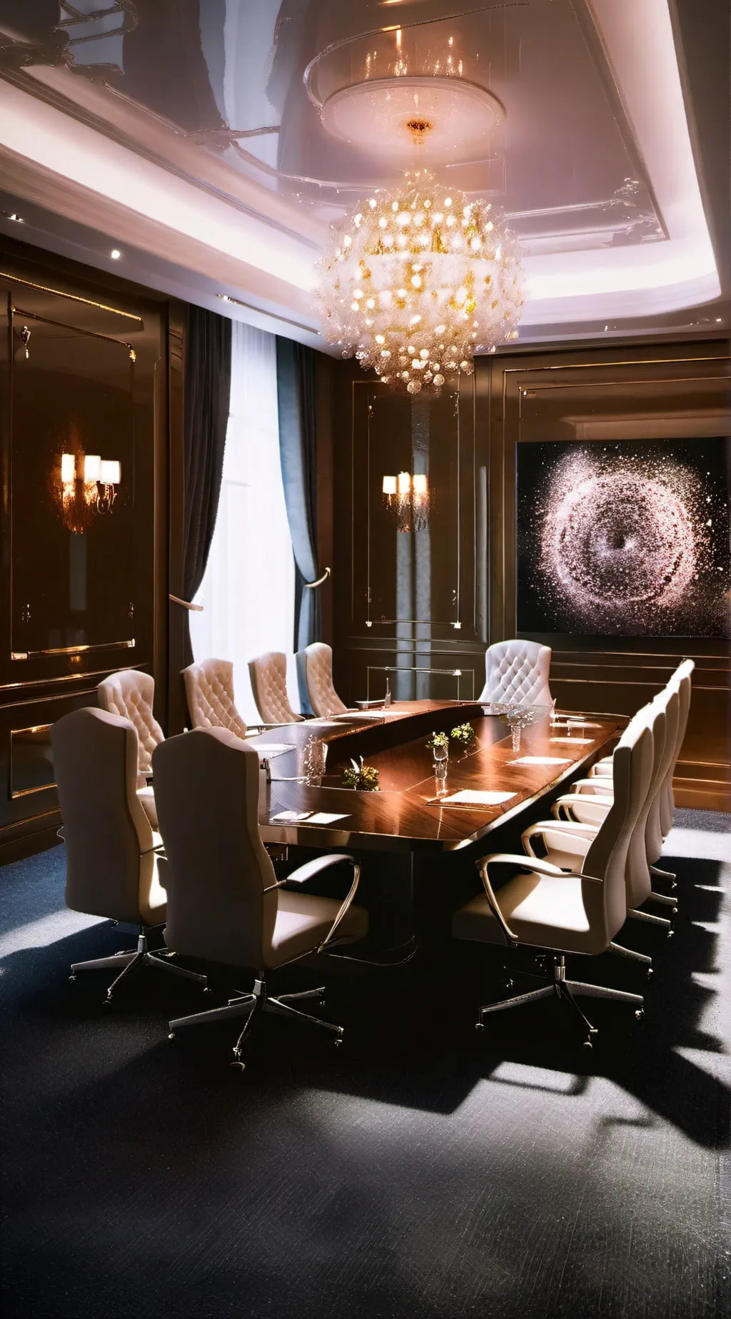 ai character: Overlord meeting. background