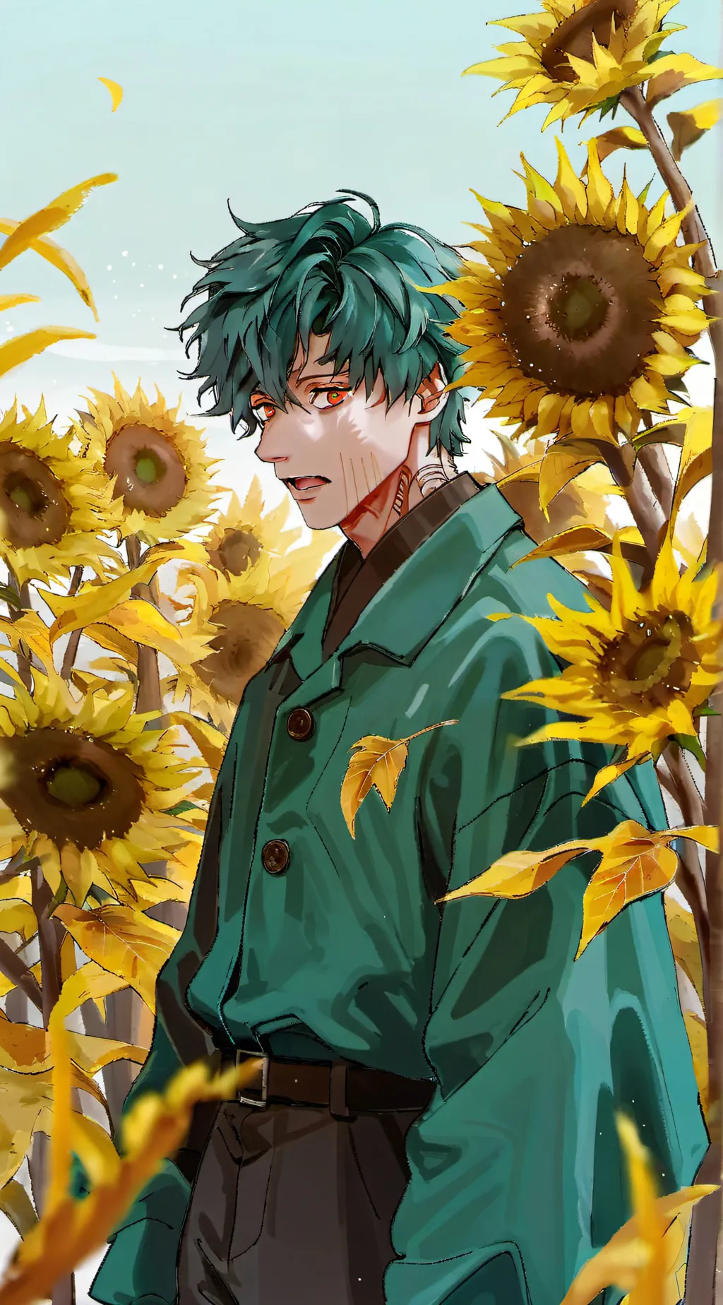 ai character: 🥦deku🥦💚 background