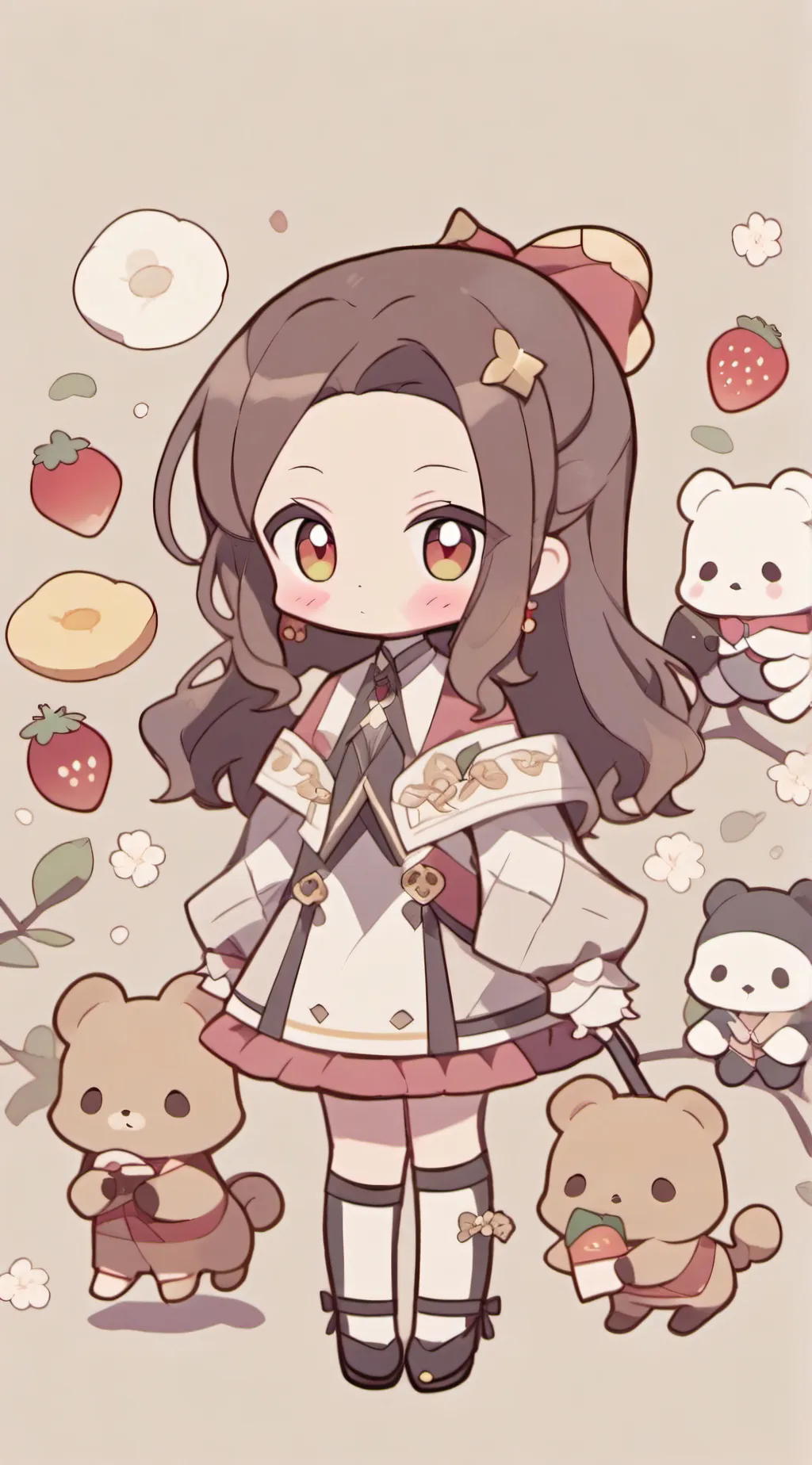 ai character: nezuko Kamado  background